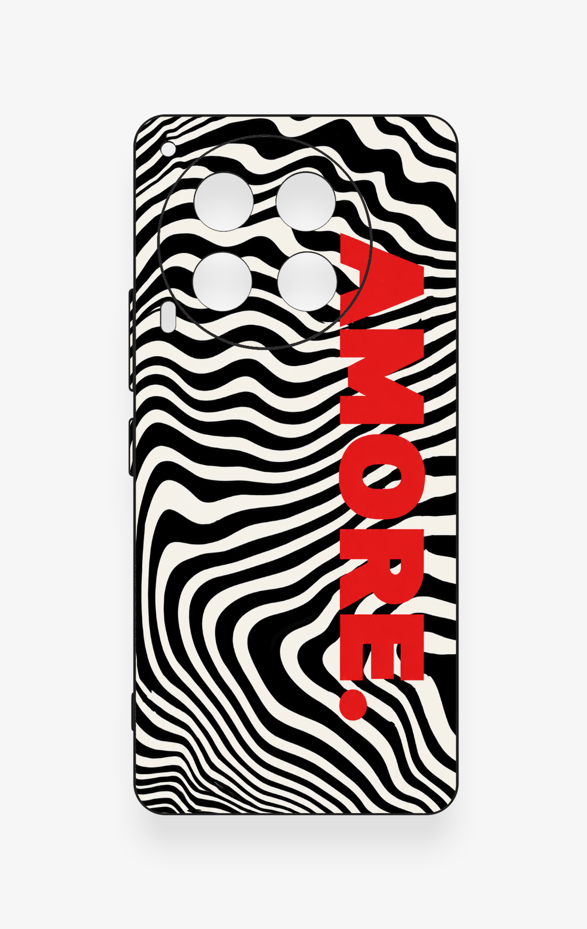 Tecno Camon 30 Uyumlu Zebra Amore Desenli Silikon Kılıf