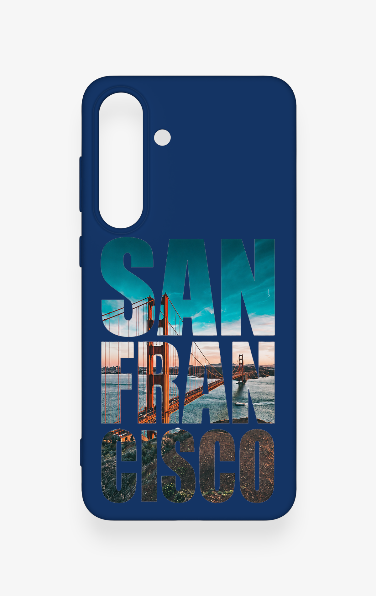 Samsung S25Fe Uyumlu San Francisco Desenli Silikon Kılıf