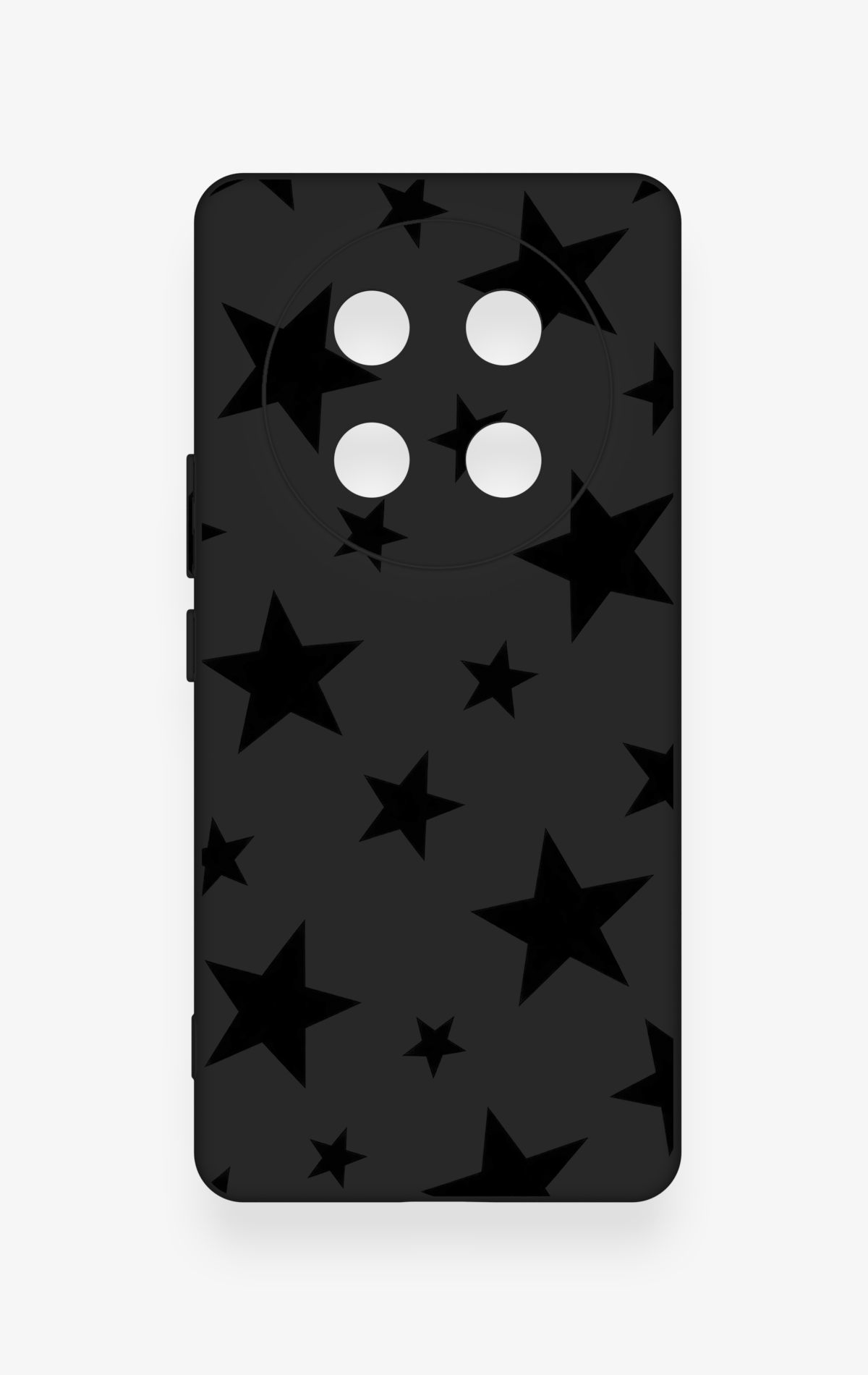 Honor Magic 7 Lite 5G Uyumlu Siyah Star Desenli Silikon Kılıf