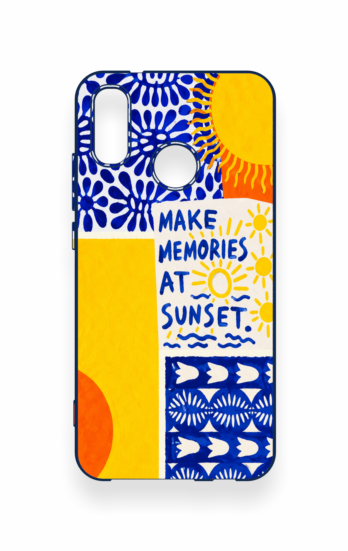 Huawei P20 Lite Uyumlu Sunset Desenli Silikon Kılıf