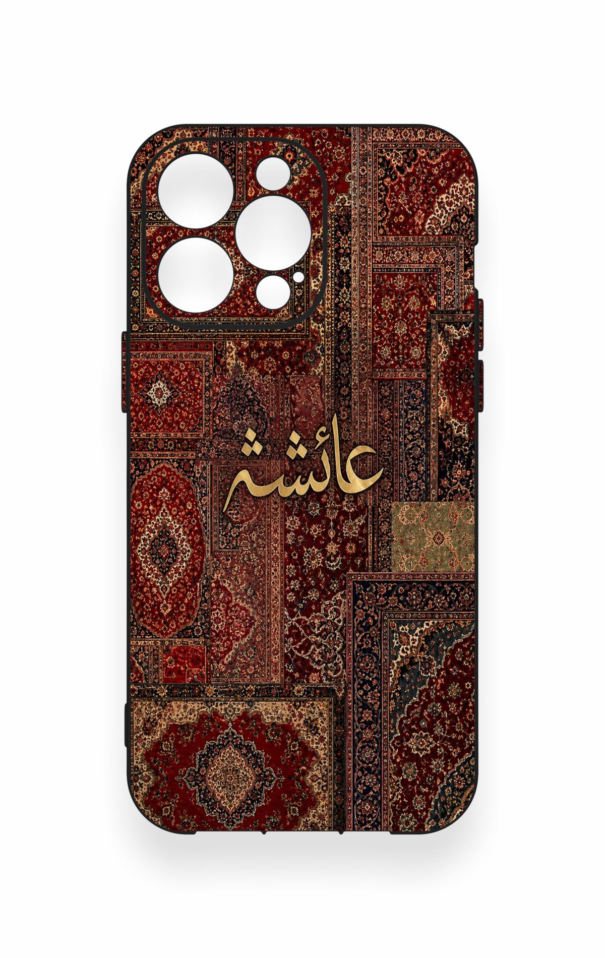 iPhone 13 Pro Max Uyumlu Vintage Halı Desenli Silikon Kılıf