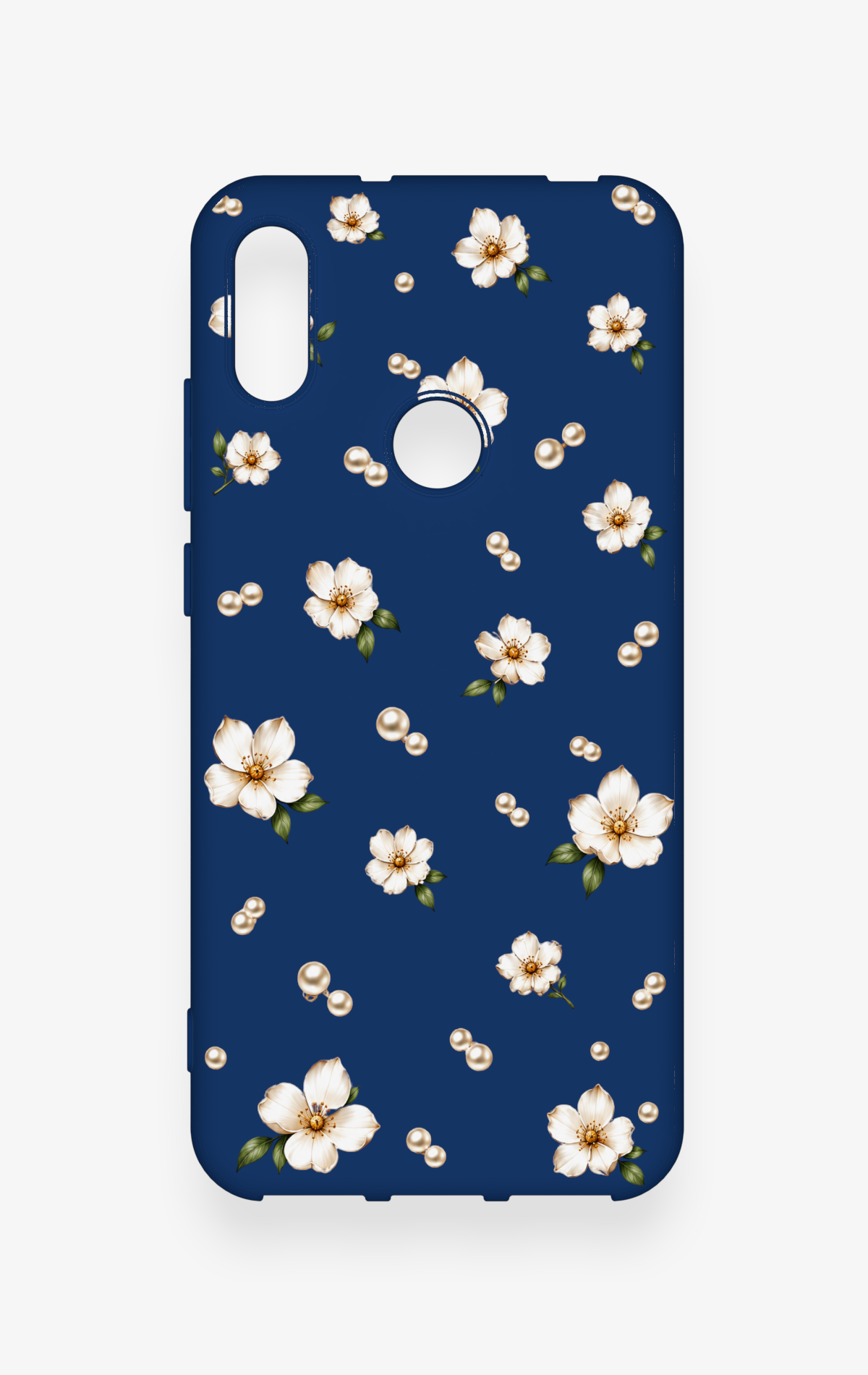 Huawei Y6 2019 Uyumlu Papatya İnci Desenli Silikon Kılıf