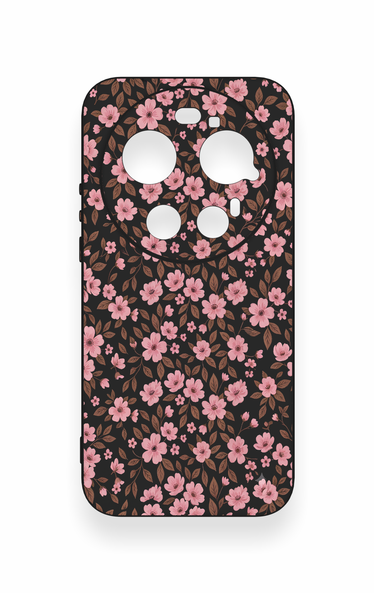 Mi 17 Ultra Uyumlu Mini Pembe Çiçek Desenli Silikon Kılıf