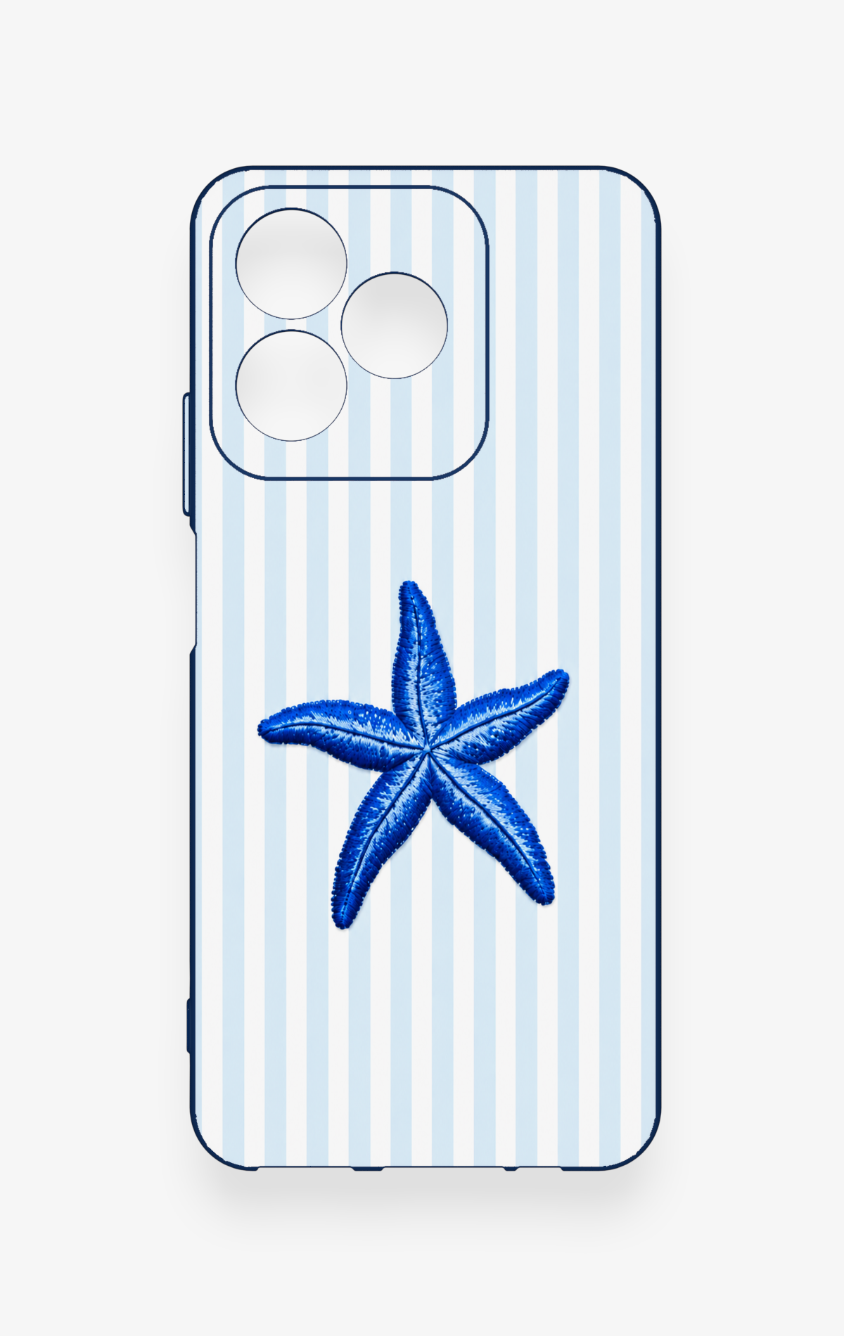 Realme C53 Uyumlu Mavi Deniz Yıldızı Desenli Silikon Kılıf