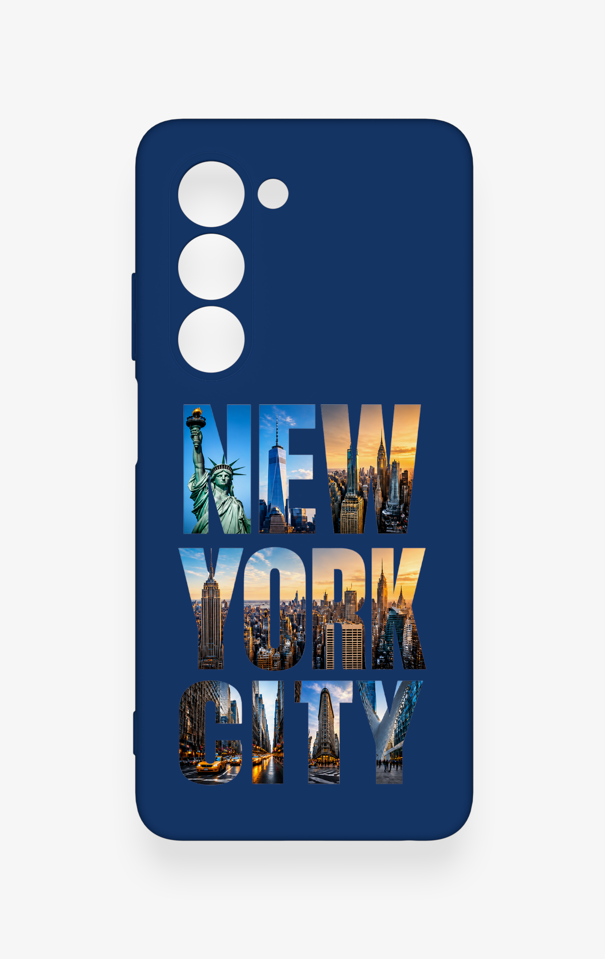 Oppo A5 5G Uyumlu New York City Desenli Silikon Kılıf