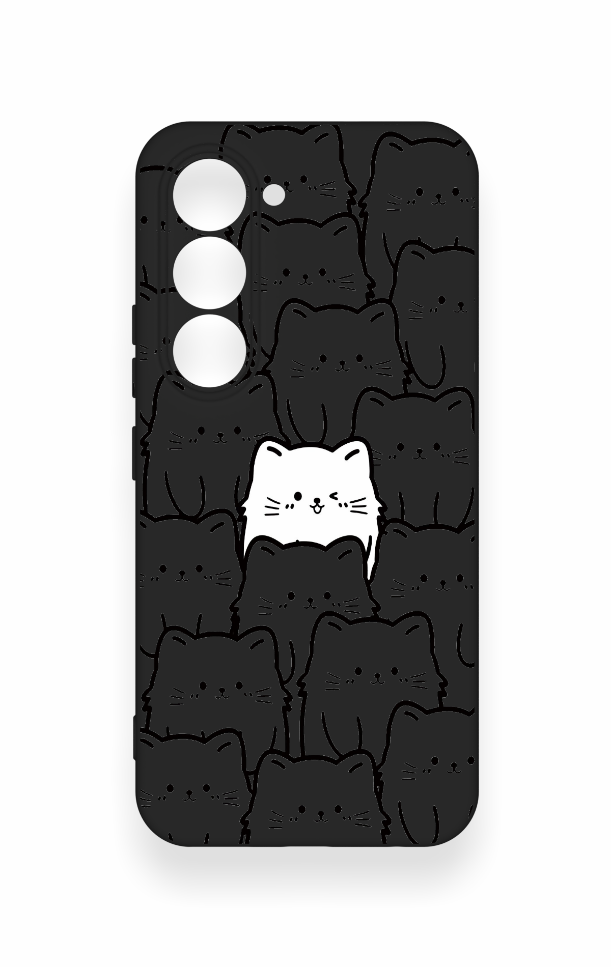 Tecno Spark 40 Pro Uyumlu Many Cats Desenli Silikon Kılıf