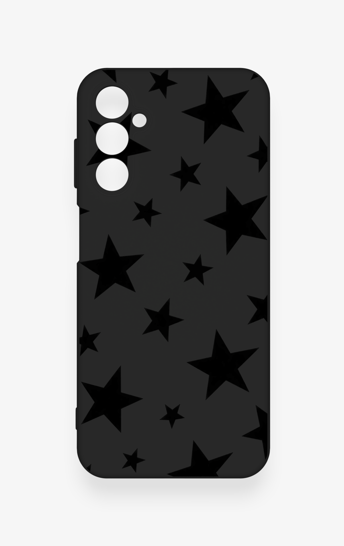 Samsung M14 Uyumlu Siyah Star Desenli Silikon Kılıf
