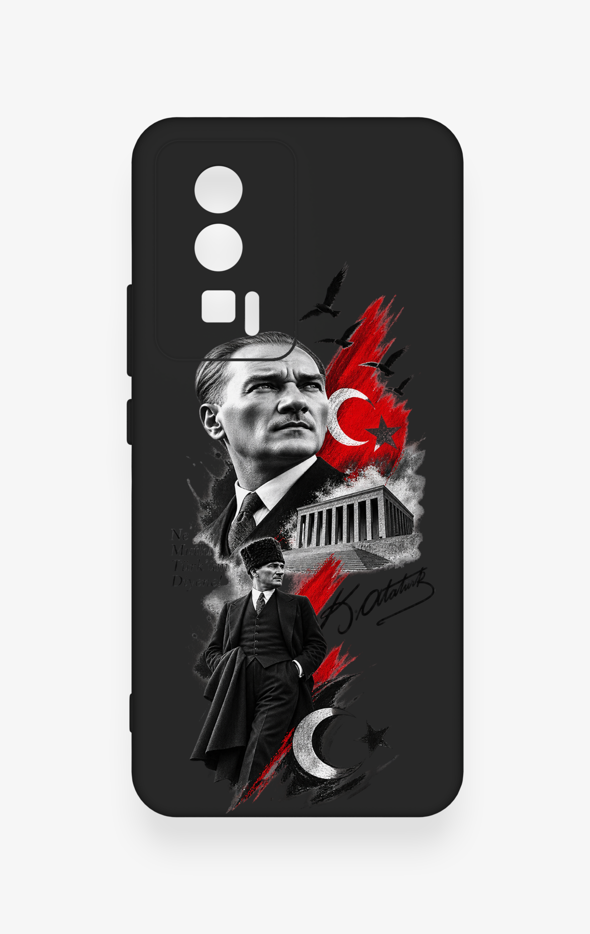 Poco F5 Pro Uyumlu Atatürk Anıtkabir Desenli Silikon Kılıf