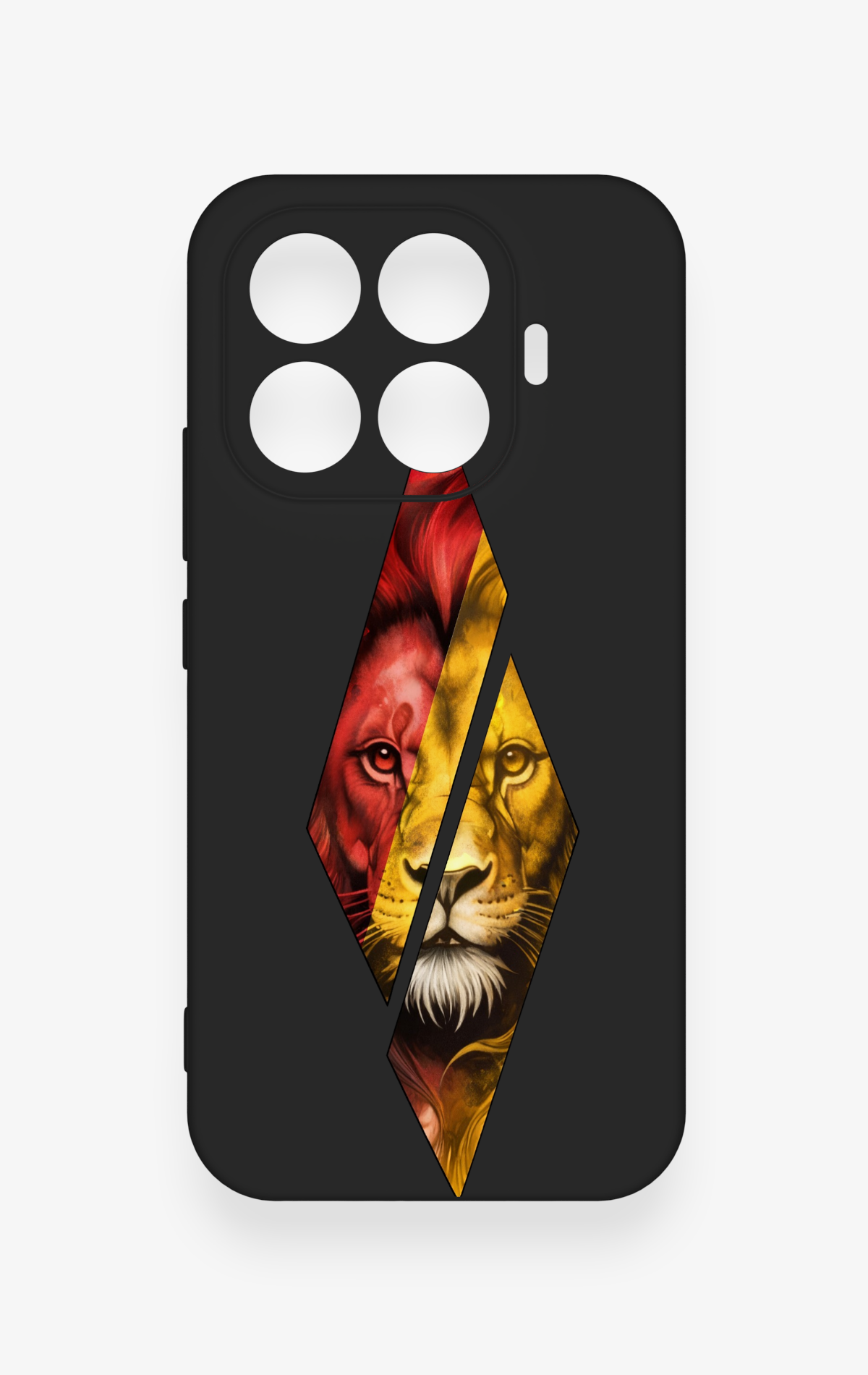 Mi 17T 5G Uyumlu Kesik Aslan Desenli Silikon Kılıf