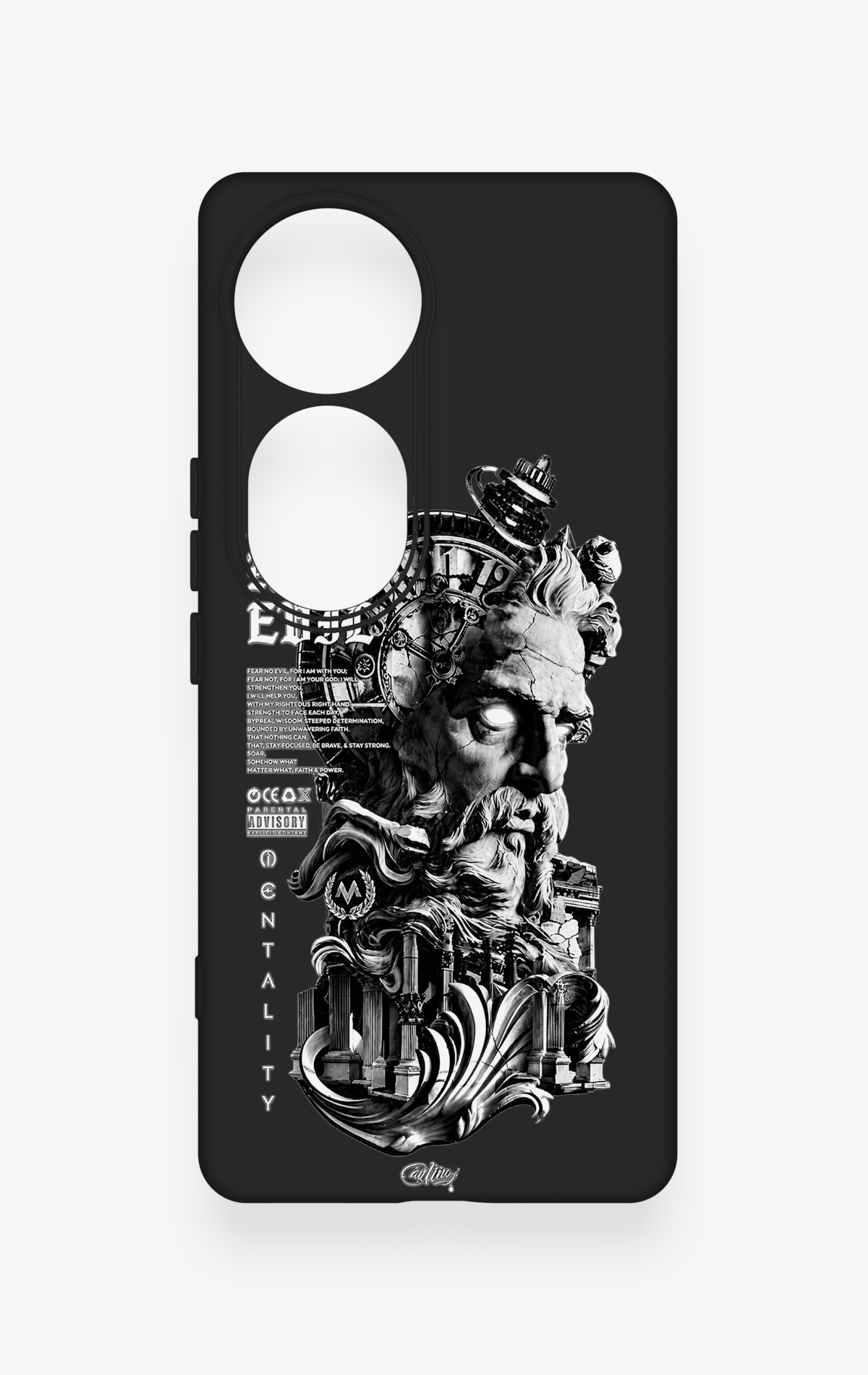 Vivo V40 Uyumlu Fear No Evil Desenli Silikon Kılıf
