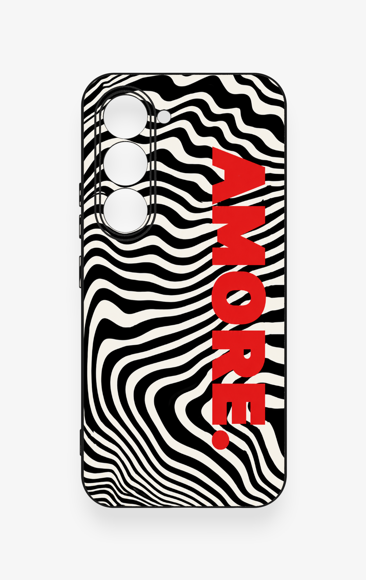 Tecno Spark 40 Pro Uyumlu Zebra Amore Desenli Silikon Kılıf