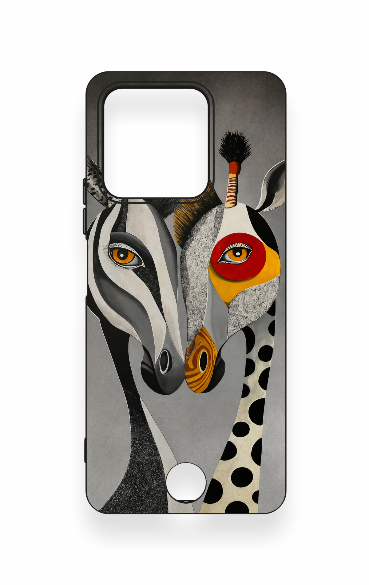 Reeder S71 Uyumlu Zebra ve Zürafa Desenli Silikon Kılıf
