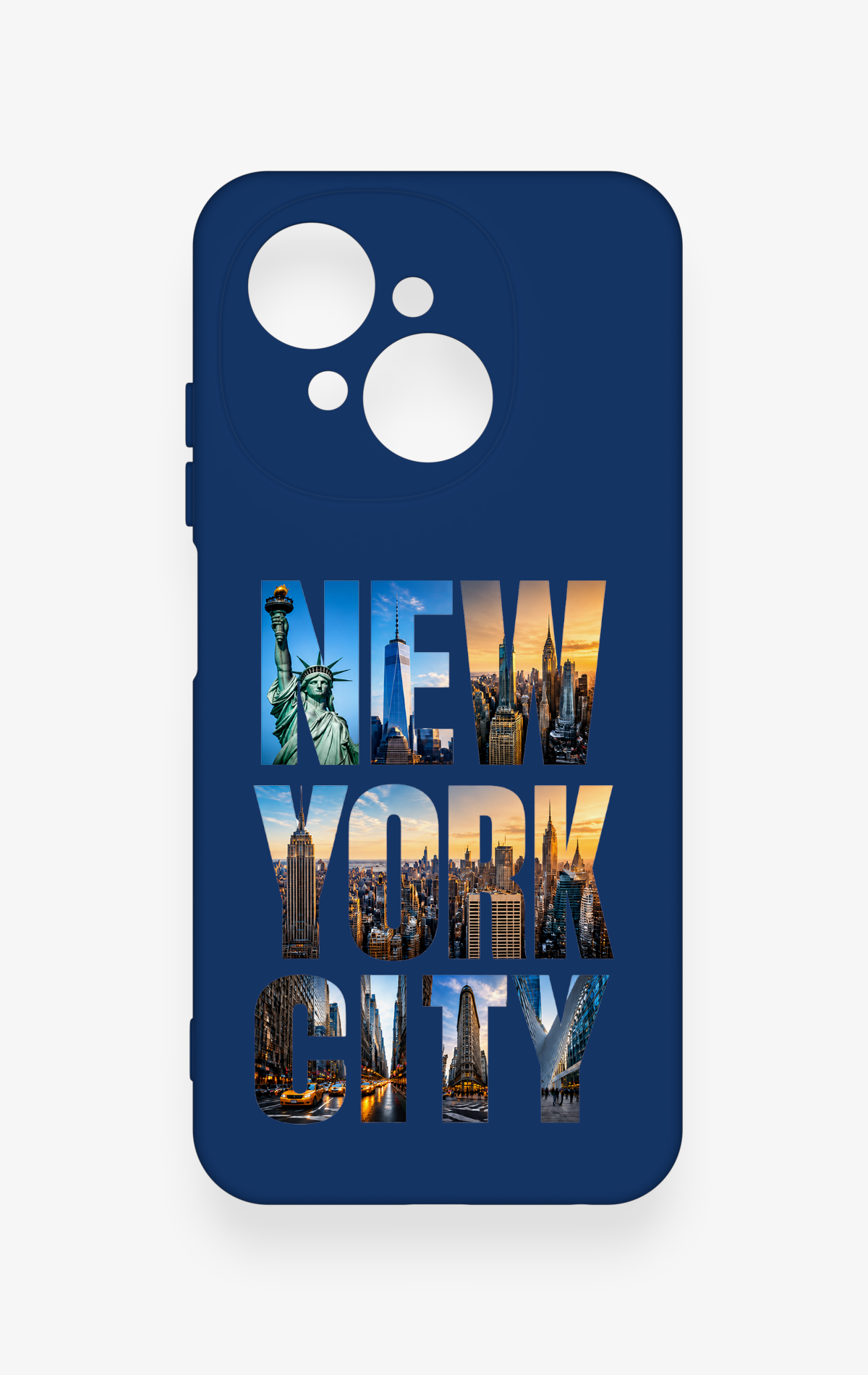 Tecno Spark Go1 Uyumlu New York City Desenli Silikon Kılıf