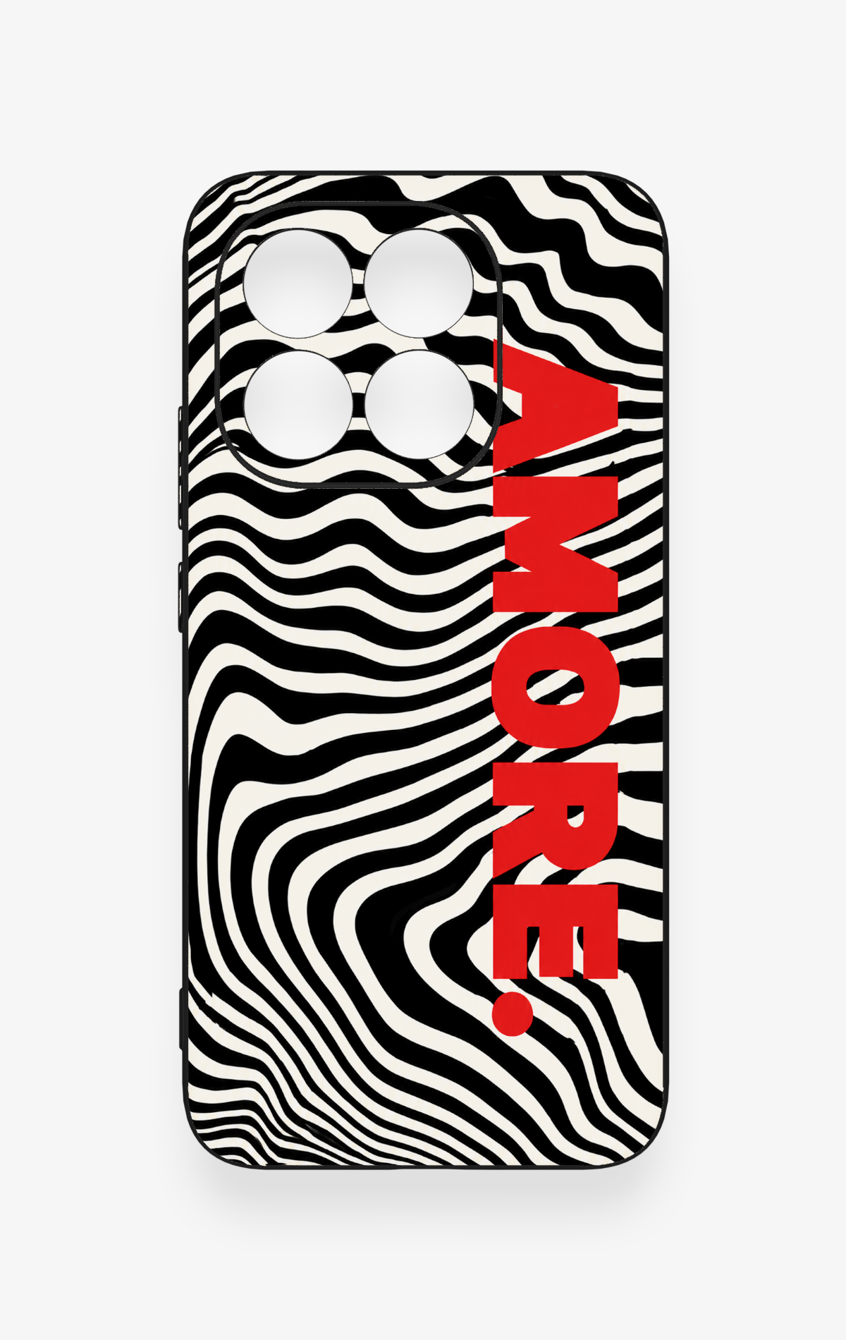 Mi 15T 5G Uyumlu Zebra Amore Desenli Silikon Kılıf