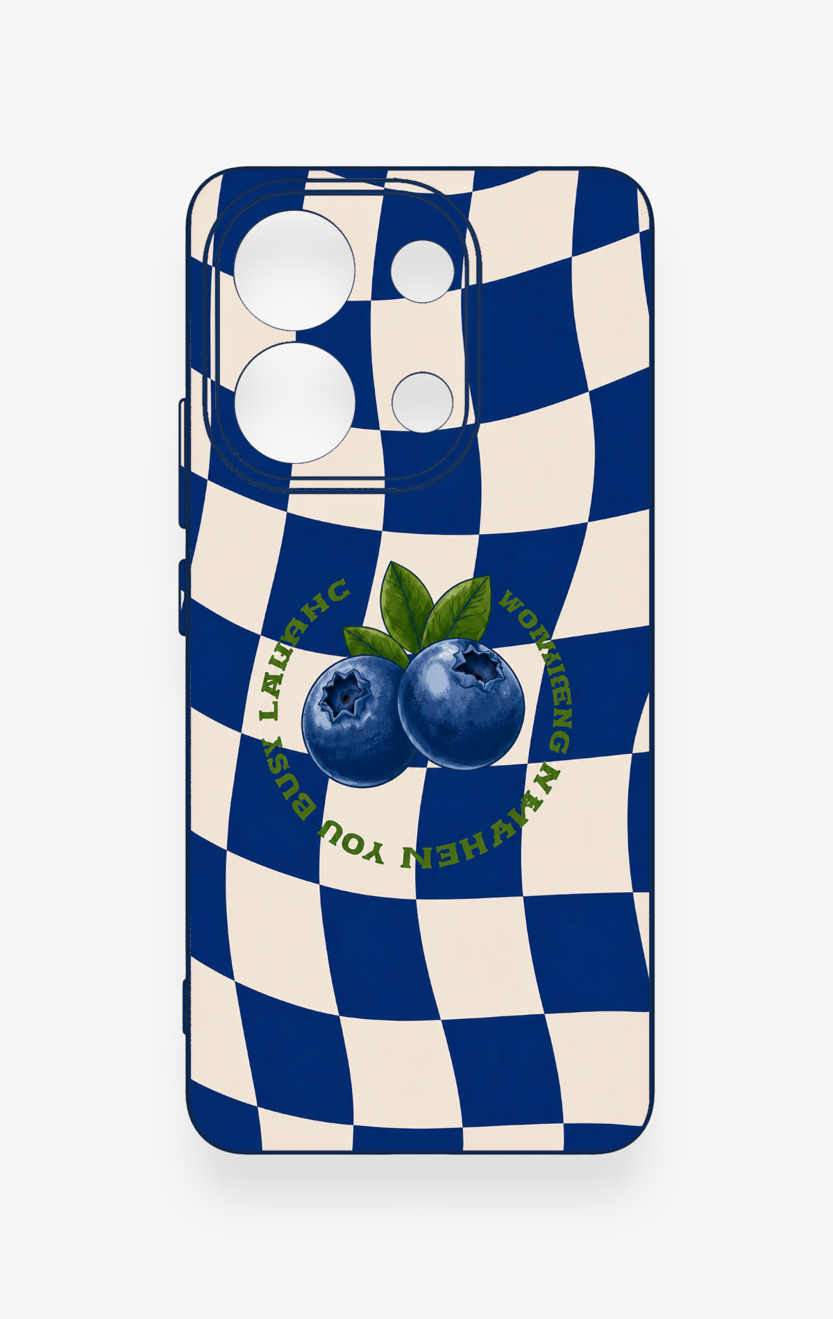 Redmi Note 13 4G Uyumlu Yaban Mersini Desenli Silikon Kılıf