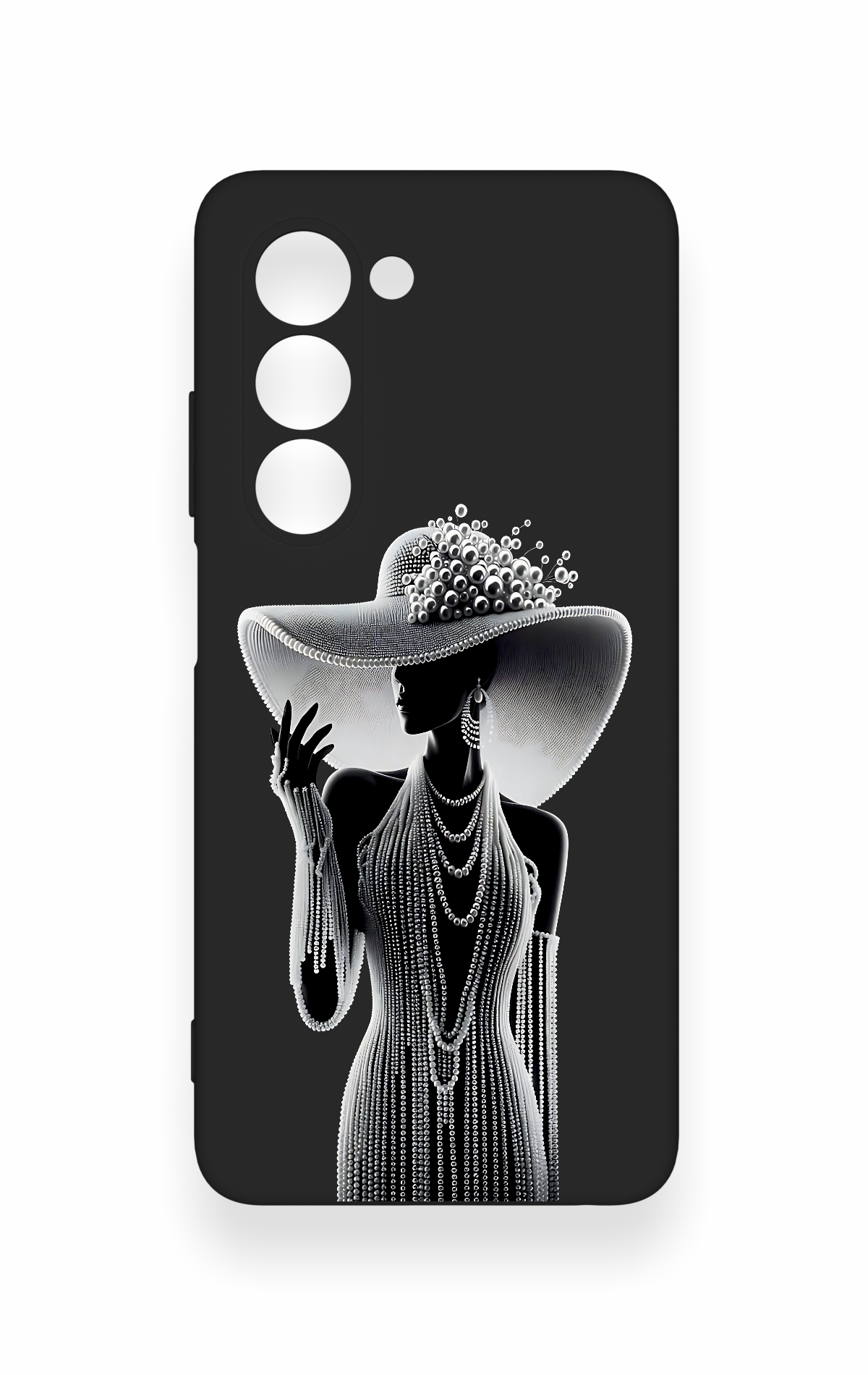 Oppo A5 5G Uyumlu Lady Desenli Silikon Kılıf