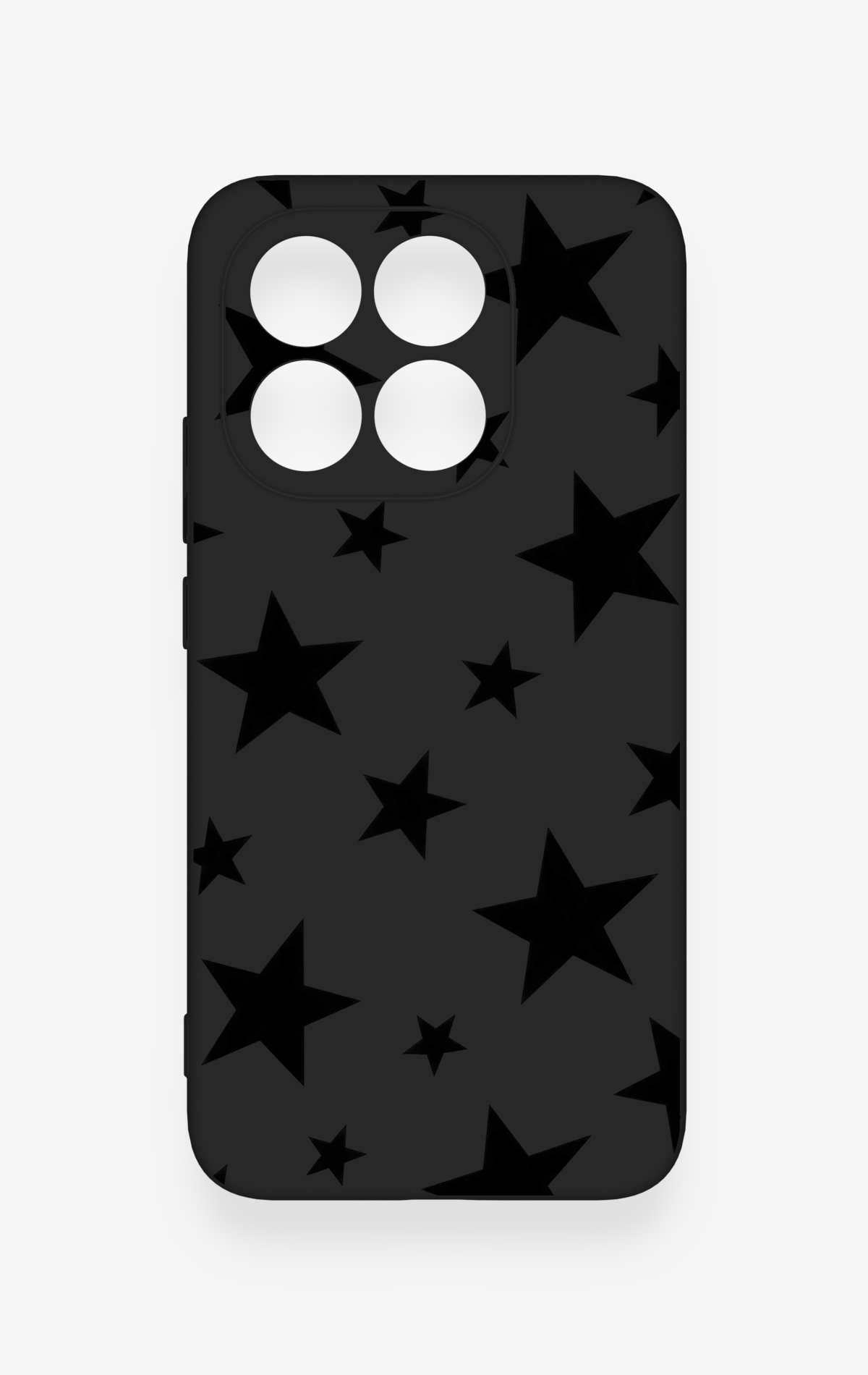 Mi 15T 5G Uyumlu Siyah Star Desenli Silikon Kılıf