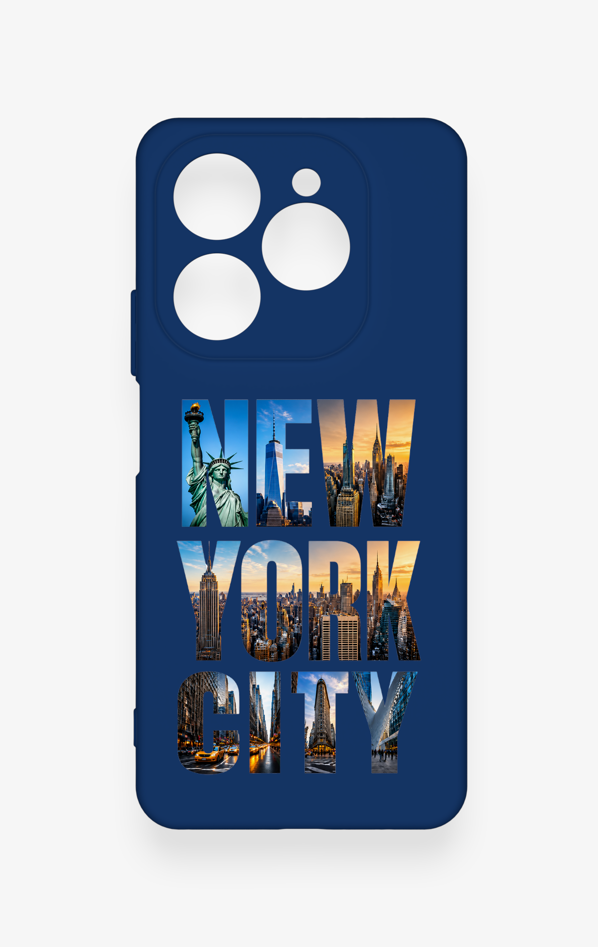 Tecno Spark 20 Pro Uyumlu New York City Desenli Silikon Kılıf