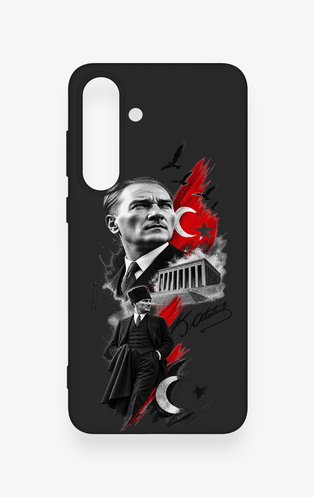 Samsung S25Fe Uyumlu Atatürk Anıtkabir Desenli Silikon Kılıf