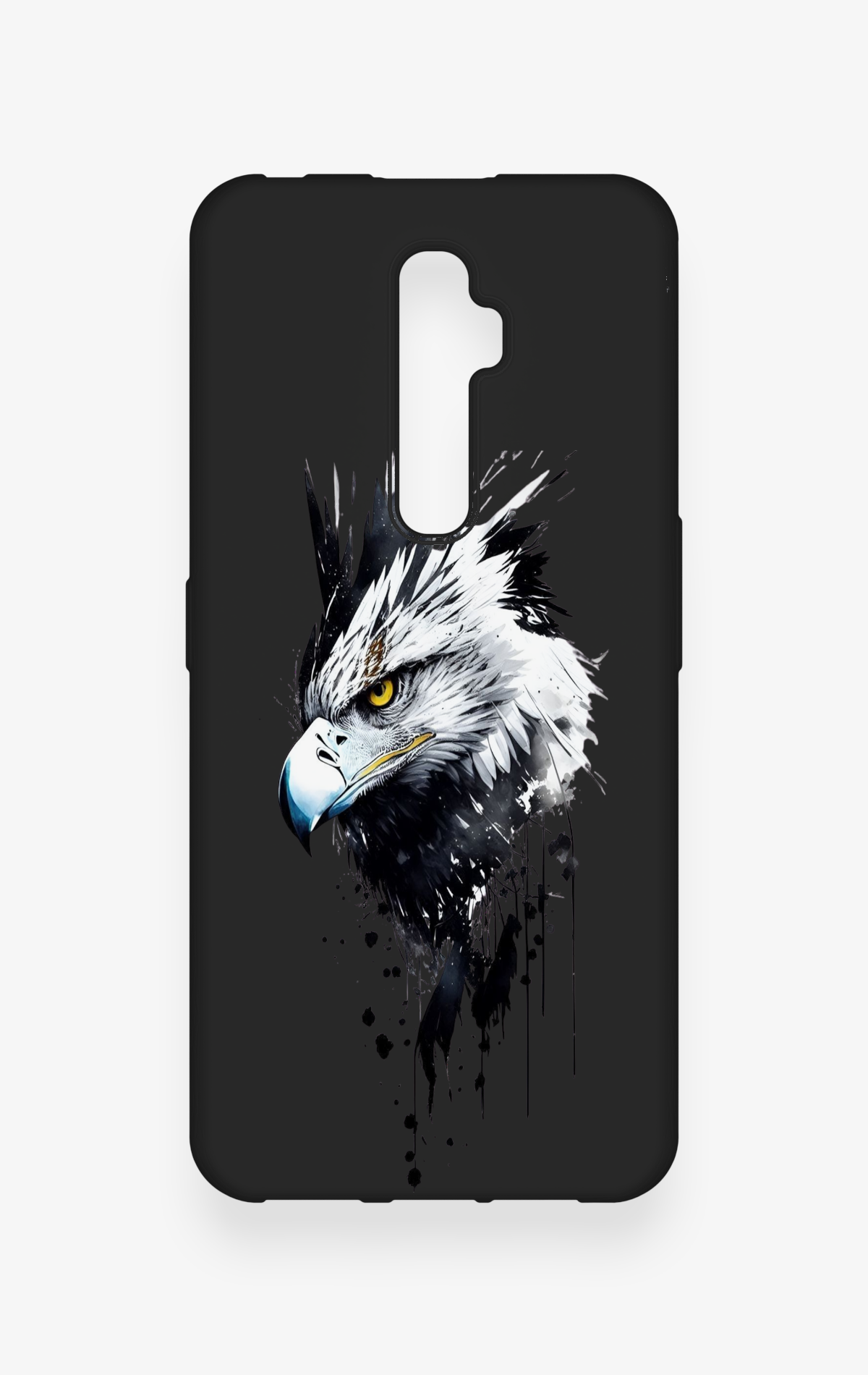 Oppo Reno 2Z Uyumlu Bald Eagle Desenli Silikon Kılıf
