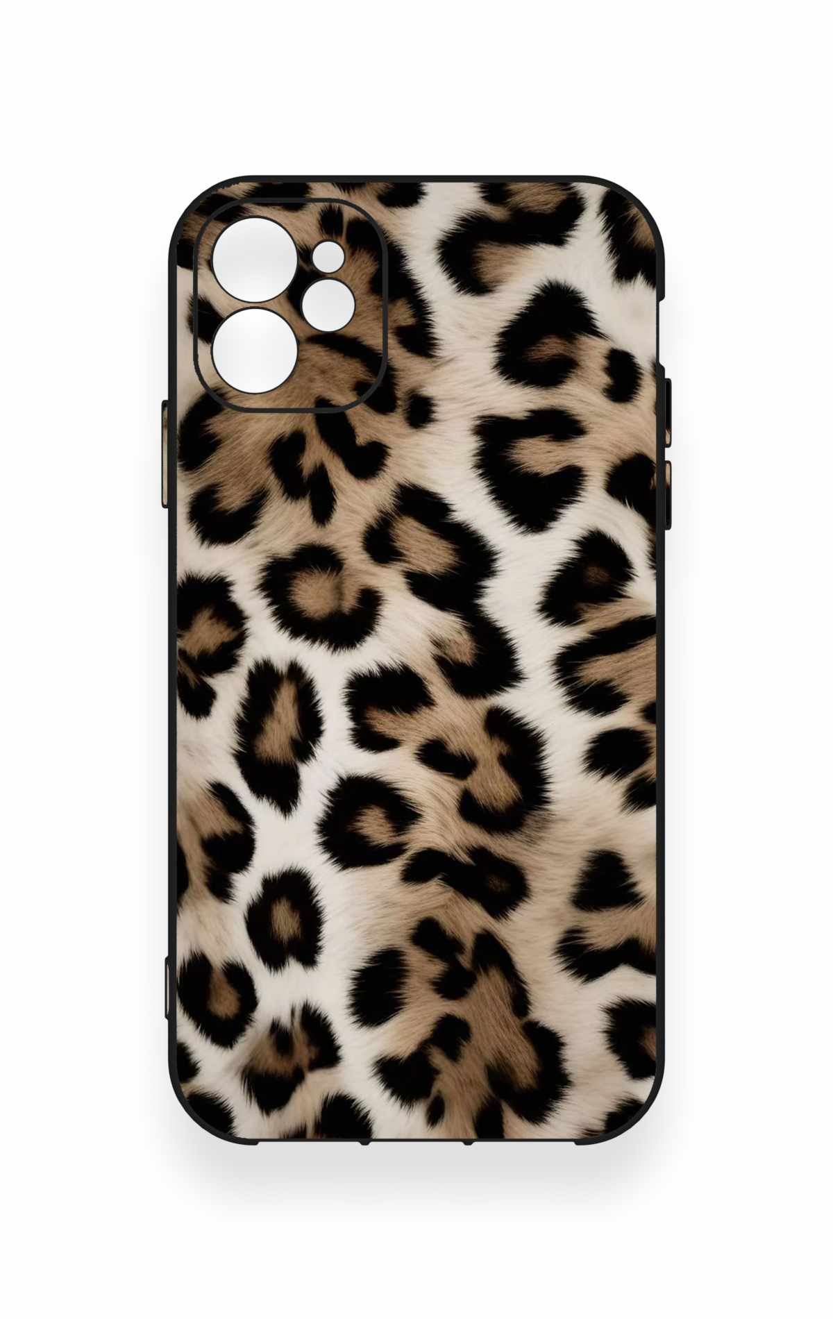 iPhone 11 Uyumlu Leopar Derisi Desenli Silikon Kılıf