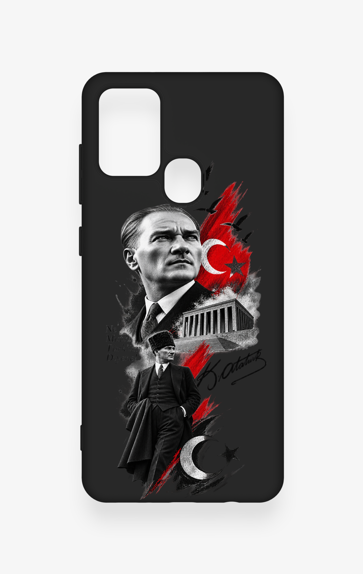 Samsung A21S Uyumlu Atatürk Anıtkabir Desenli Silikon Kılıf