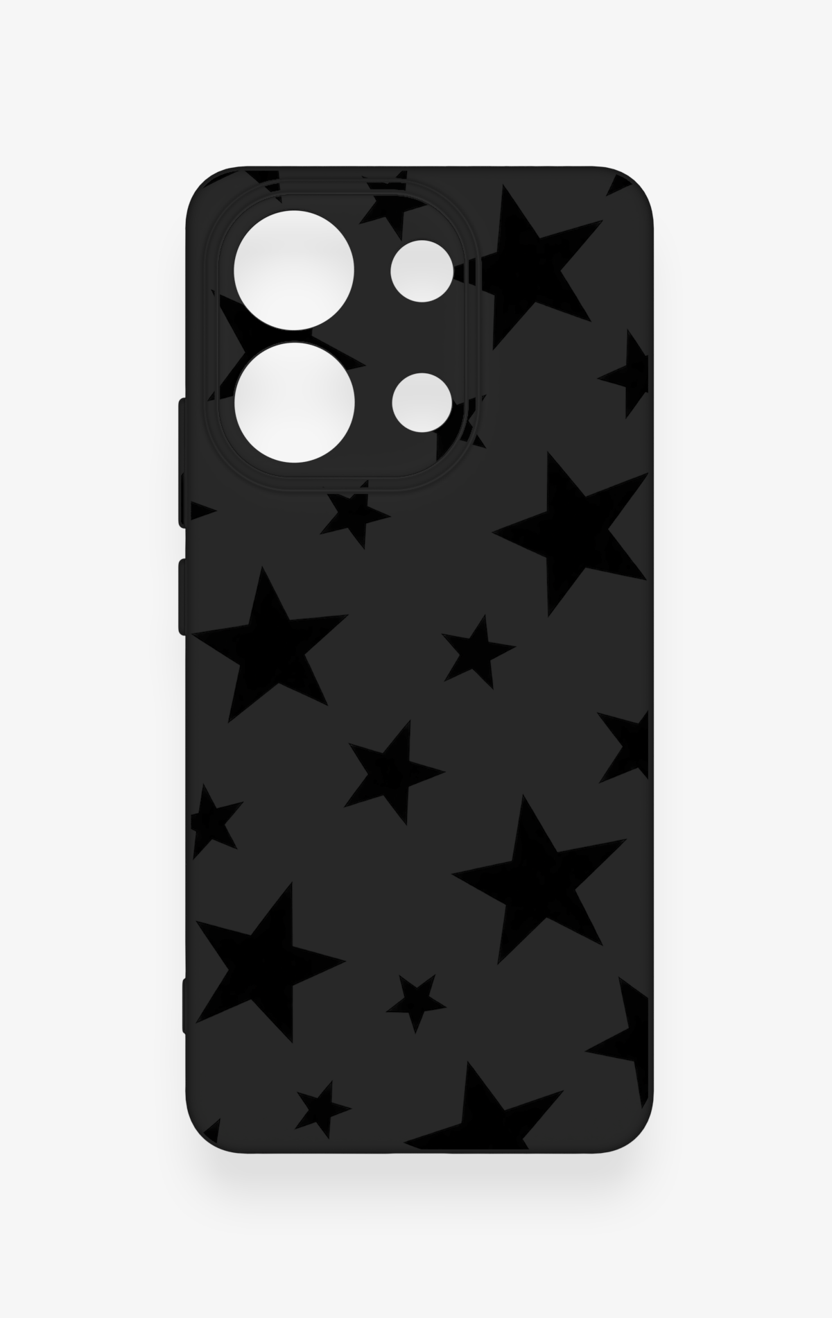 Redmi Note 13 4G Uyumlu Siyah Star Desenli Silikon Kılıf
