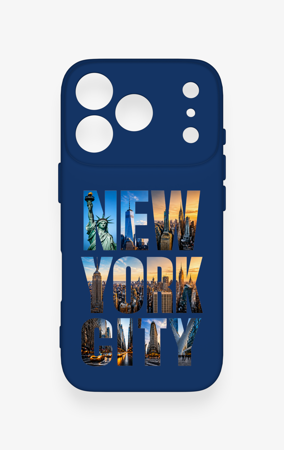 iPhone 17 Pro Uyumlu New York City Desenli Silikon Kılıf