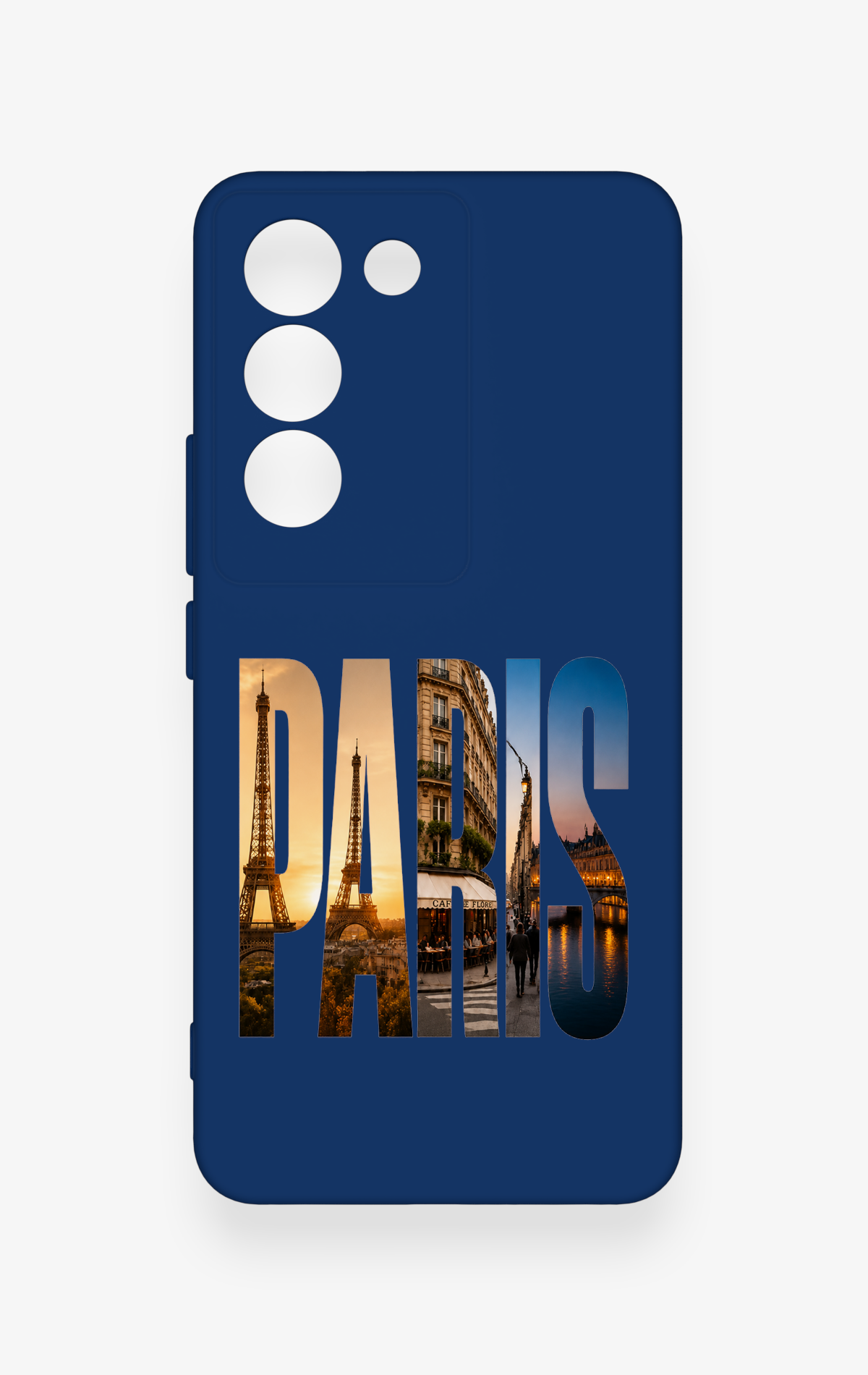 Vivo V30 Lite Uyumlu Paris Desenli Silikon Kılıf