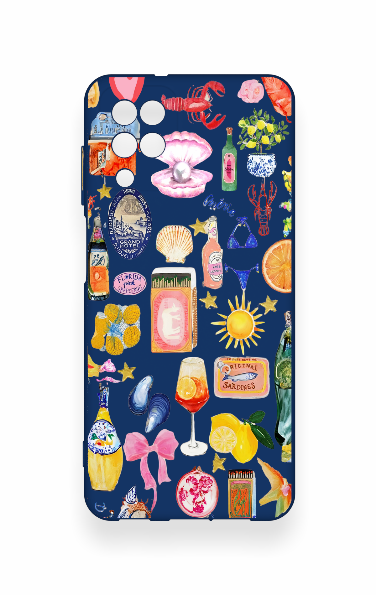 Samsung A12 Uyumlu Summer Desenli Silikon Kılıf