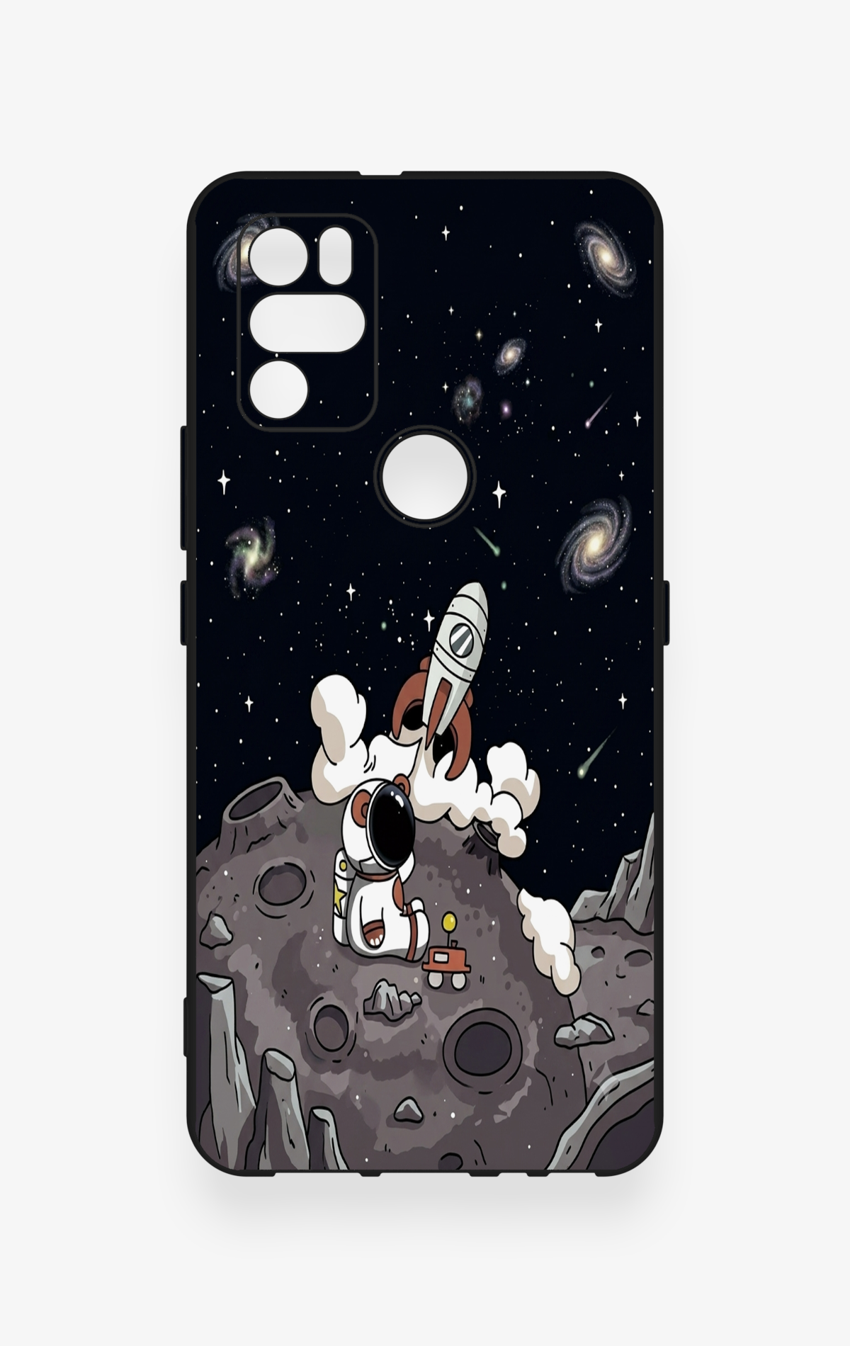 Omix X300 Uyumlu Uzay Astronot Desenli Silikon Kılıf