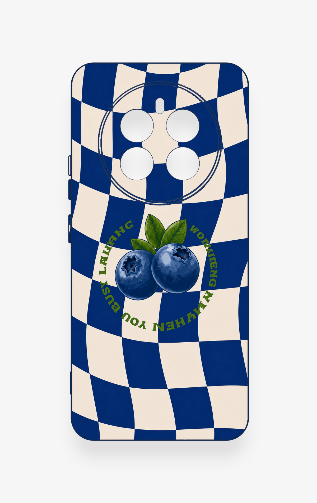 Realme 12 4G Uyumlu Yaban Mersini Desenli Silikon Kılıf