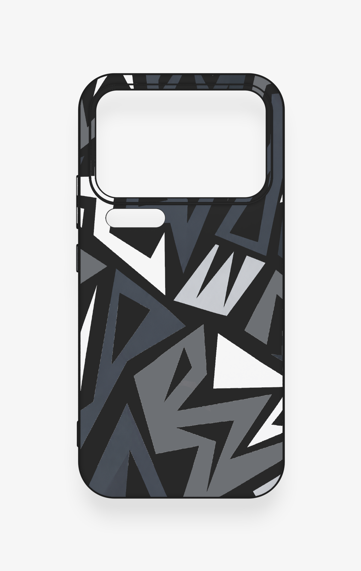 Mi 17 Pro Max Uyumlu Geometrik Blok Desenli Silikon Kılıf