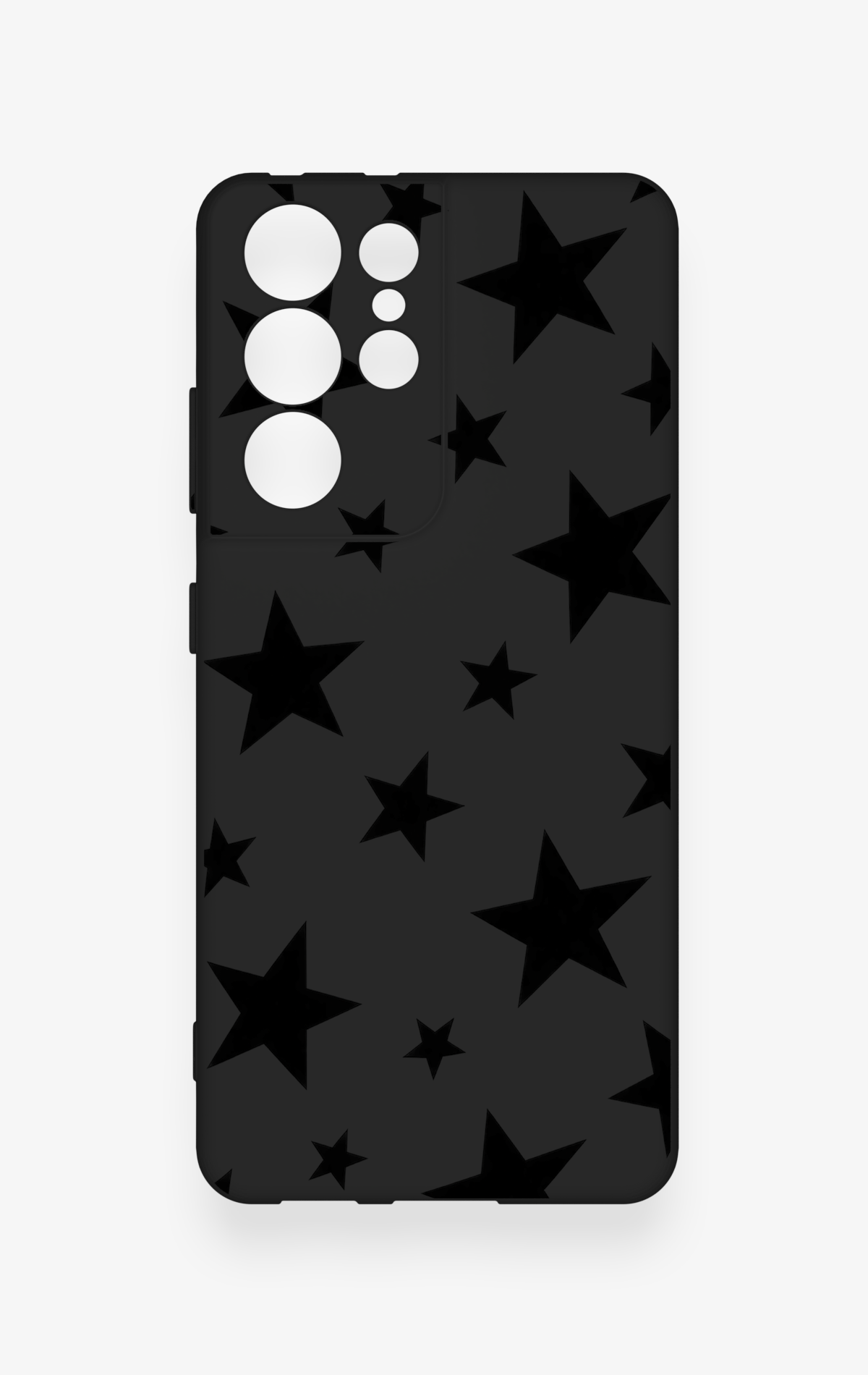 Samsung S21 Ultra Uyumlu Siyah Star Desenli Silikon Kılıf