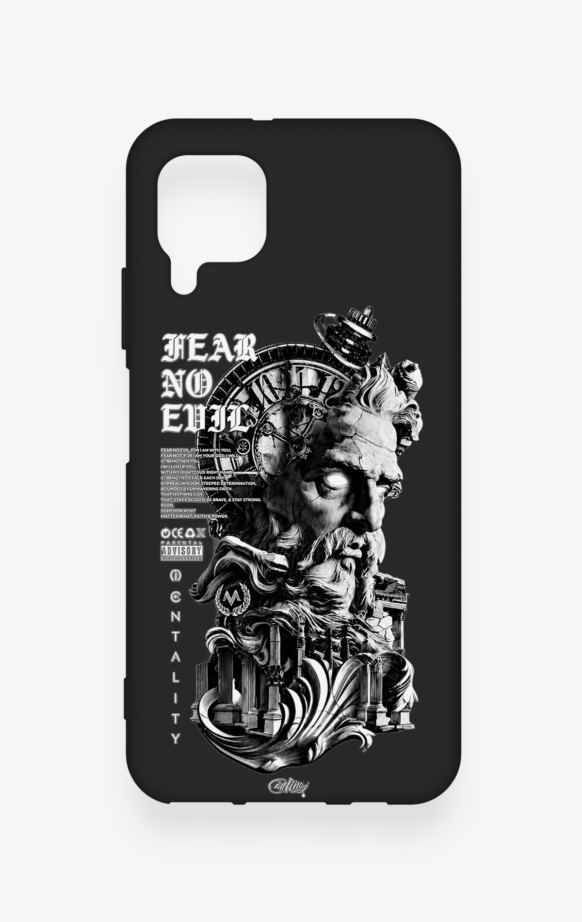 Huawei P40 Lite Uyumlu Fear No Evil Desenli Silikon Kılıf