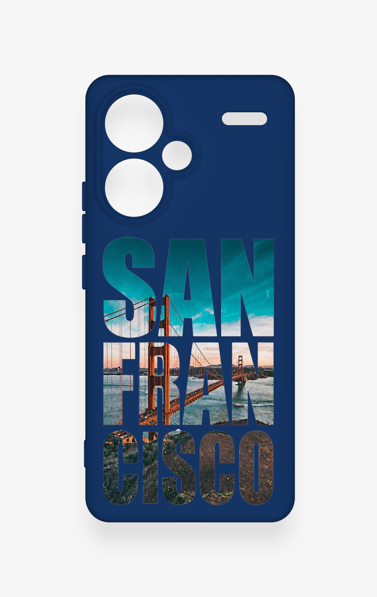 Redmi Note 13 Pro Plus Uyumlu San Francisco Desenli Silikon Kılıf