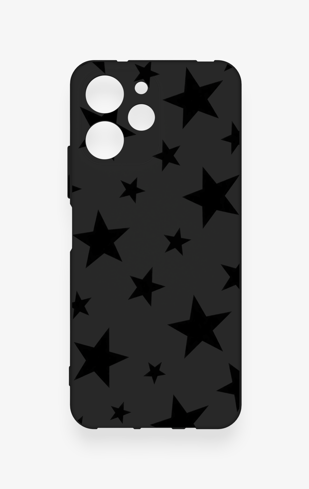 Redmi 12 Uyumlu Siyah Star Desenli Silikon Kılıf
