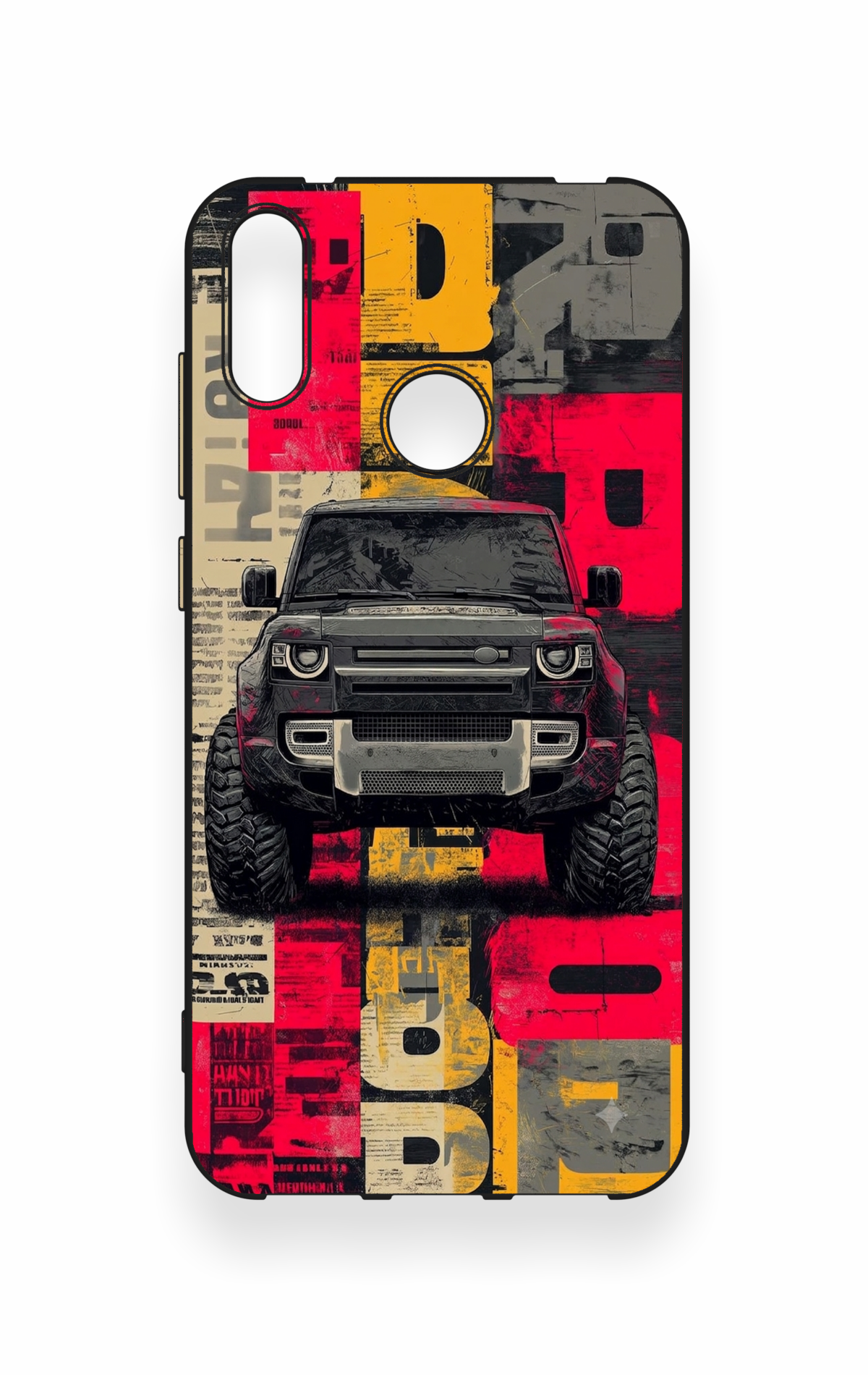 Huawei Y7 2019 Uyumlu Defender Truck Desenli Silikon Kılıf