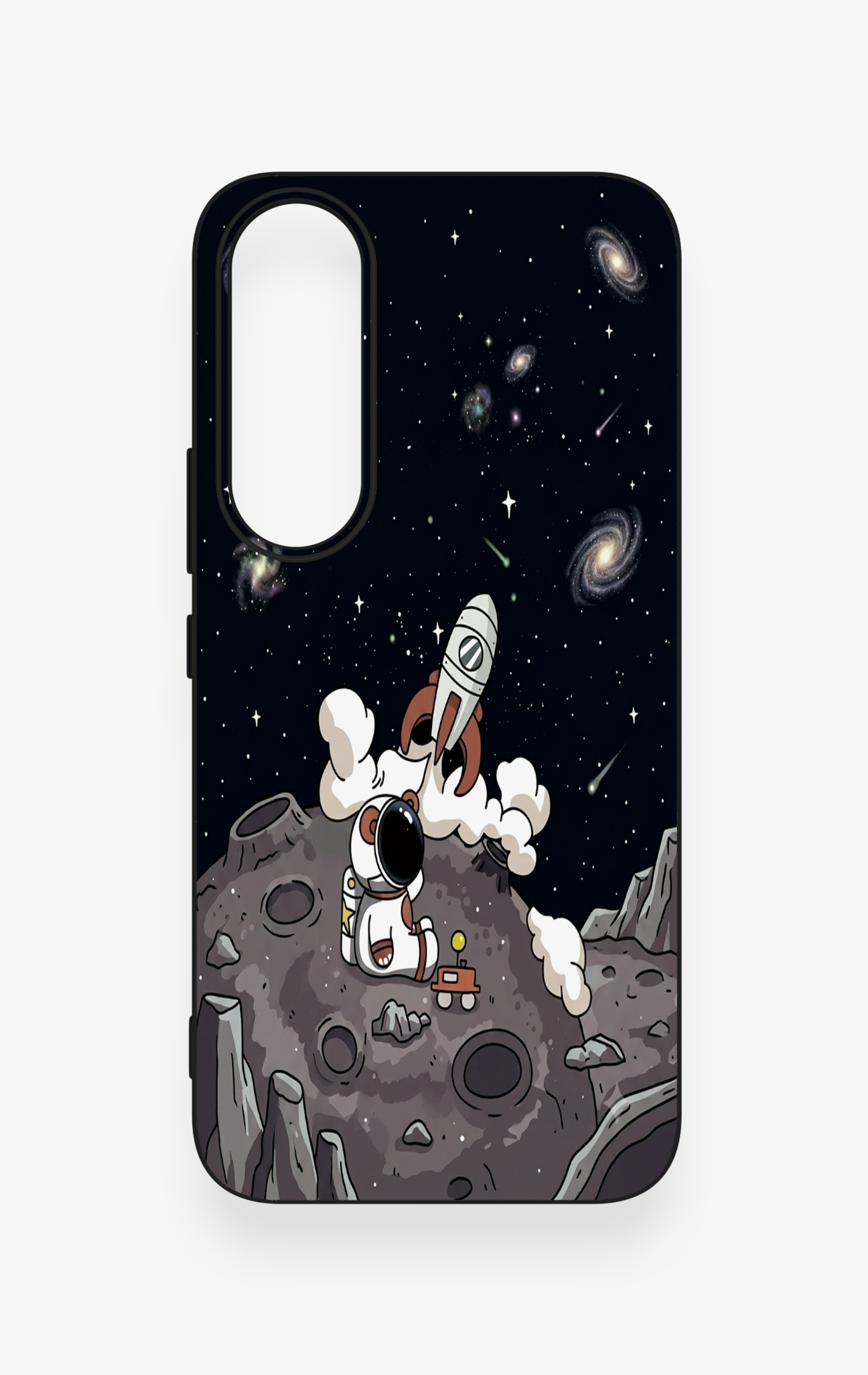 Vivo V70 FE 5G Uyumlu Uzay Astronot Desenli Silikon Kılıf