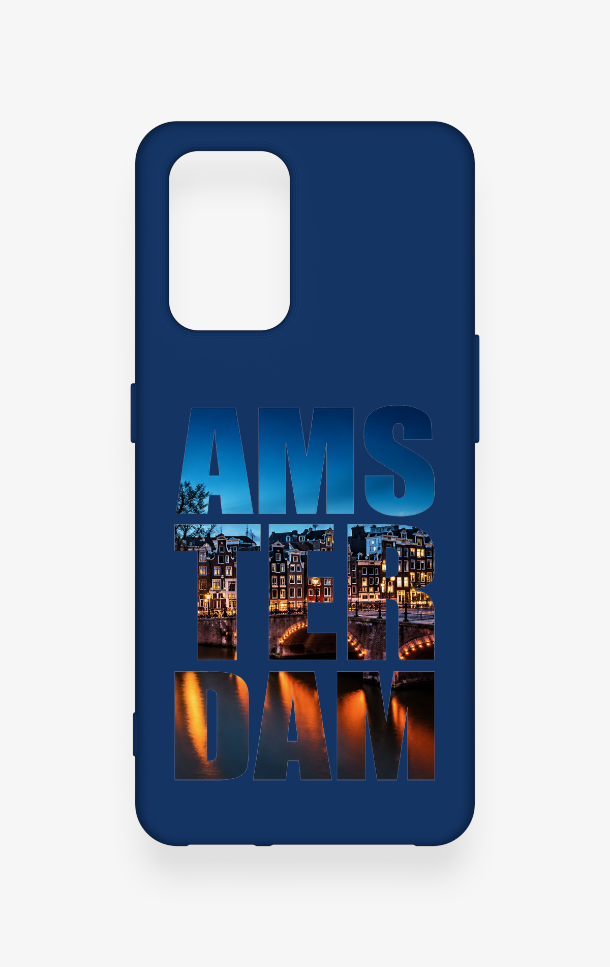 Oppo-A74 Uyumlu Amsterdam Desenli Silikon Kılıf