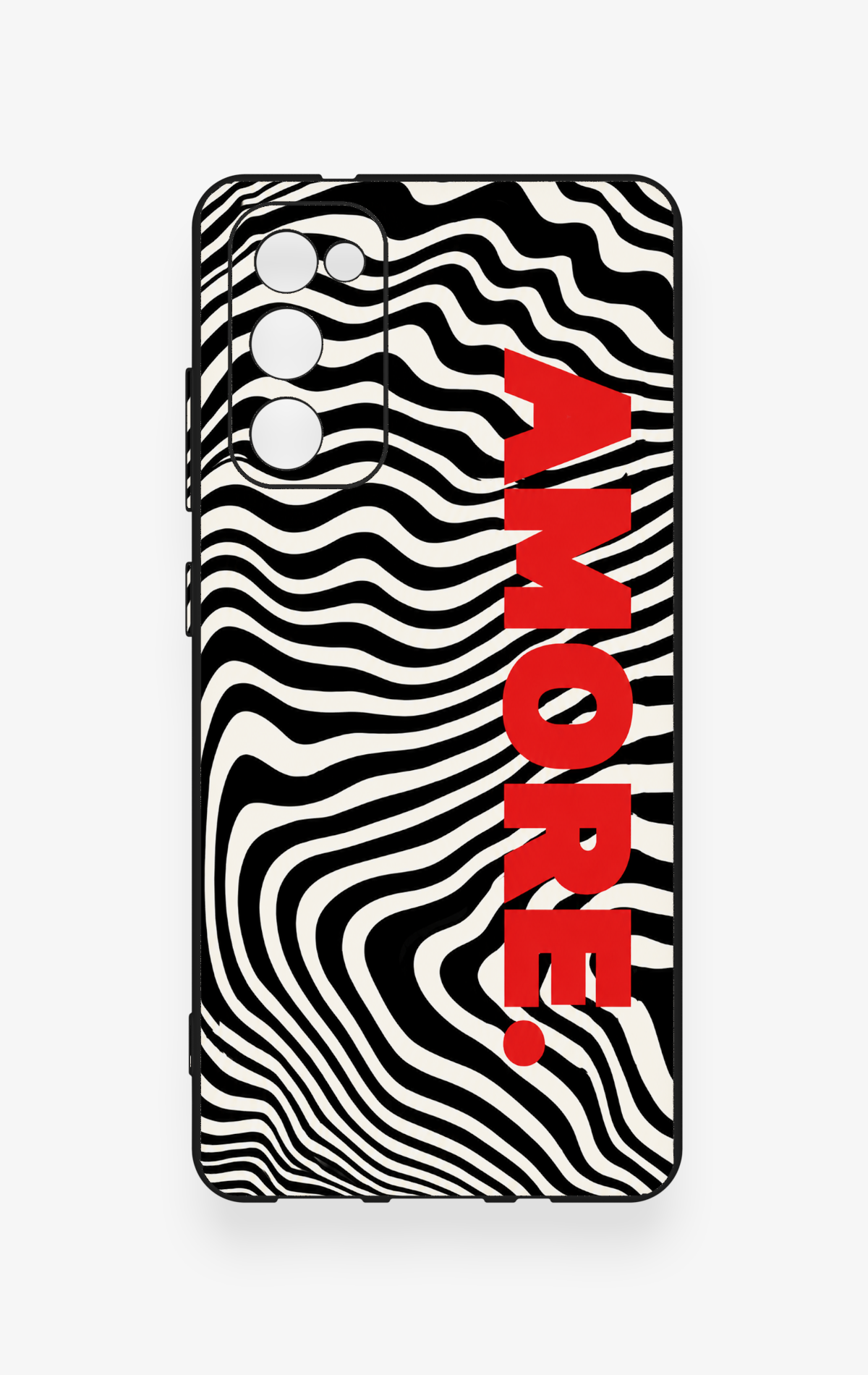 Samsung S20Fe Uyumlu Zebra Amore Desenli Silikon Kılıf