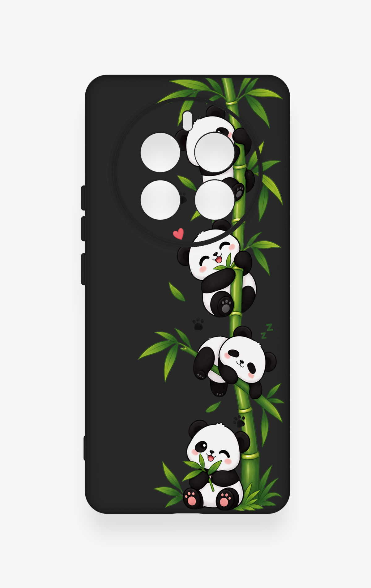 Realme 12 Pro Uyumlu Sevimli Panda Bambu Desenli Silikon Kılıf