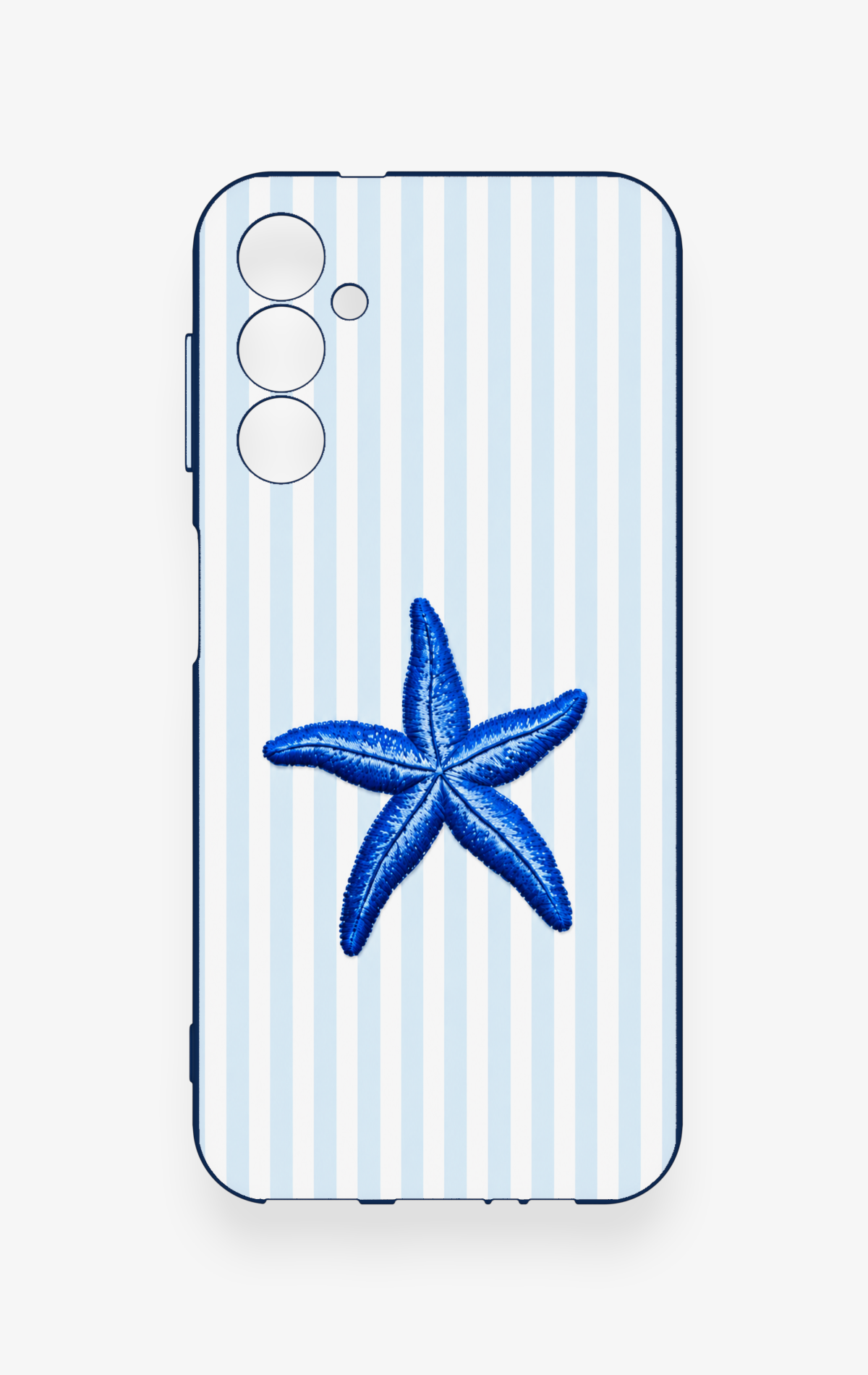Samsung A14 Uyumlu Mavi Deniz Yıldızı Desenli Silikon Kılıf