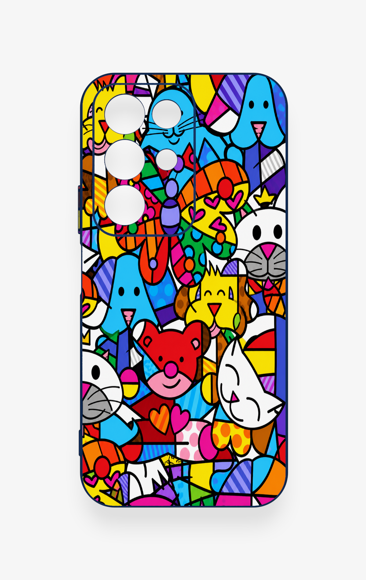 Realme C85 5G Uyumlu Britto Garden Desenli Silikon Kılıf