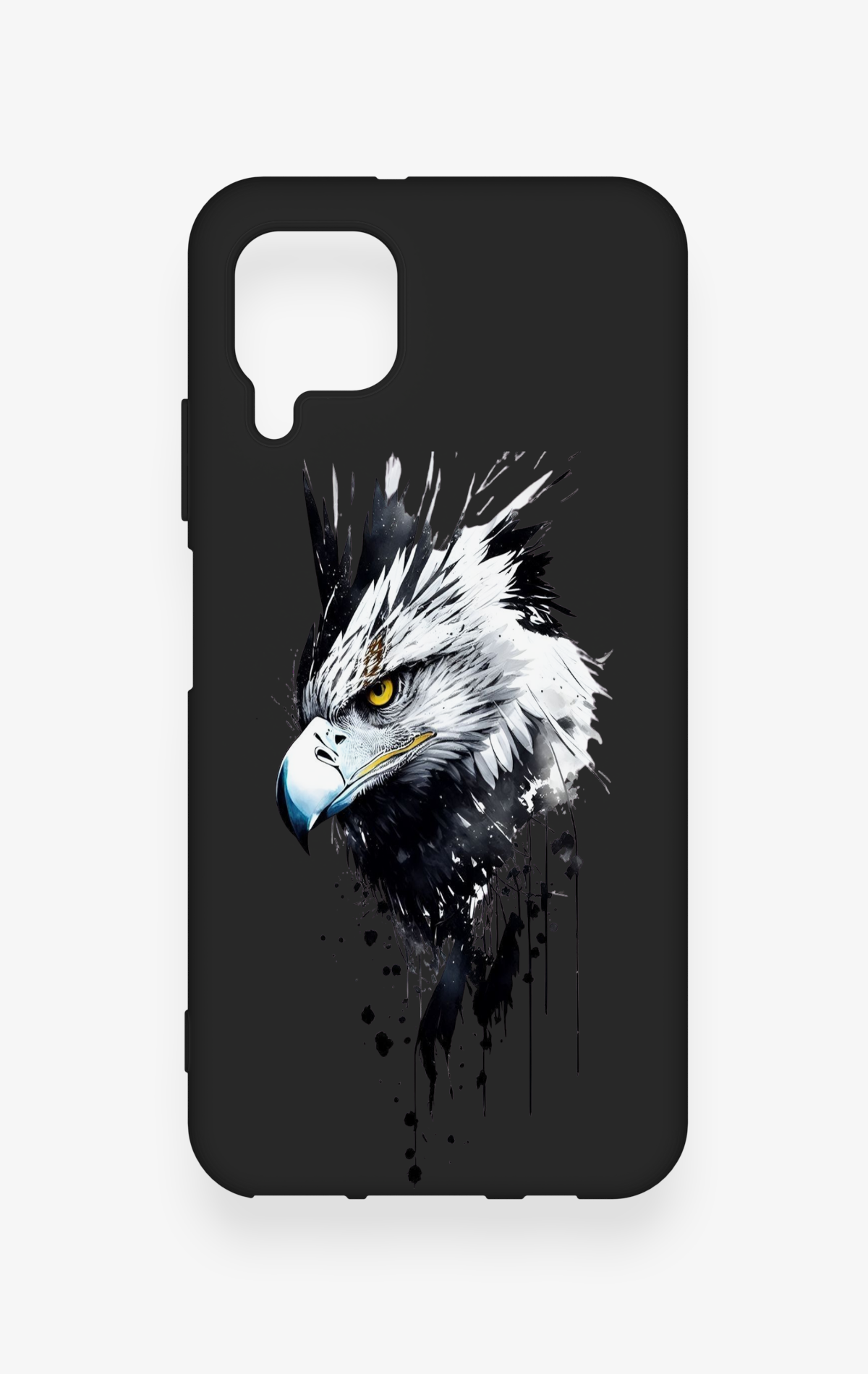 Huawei P40 Lite Uyumlu Bald Eagle Desenli Silikon Kılıf