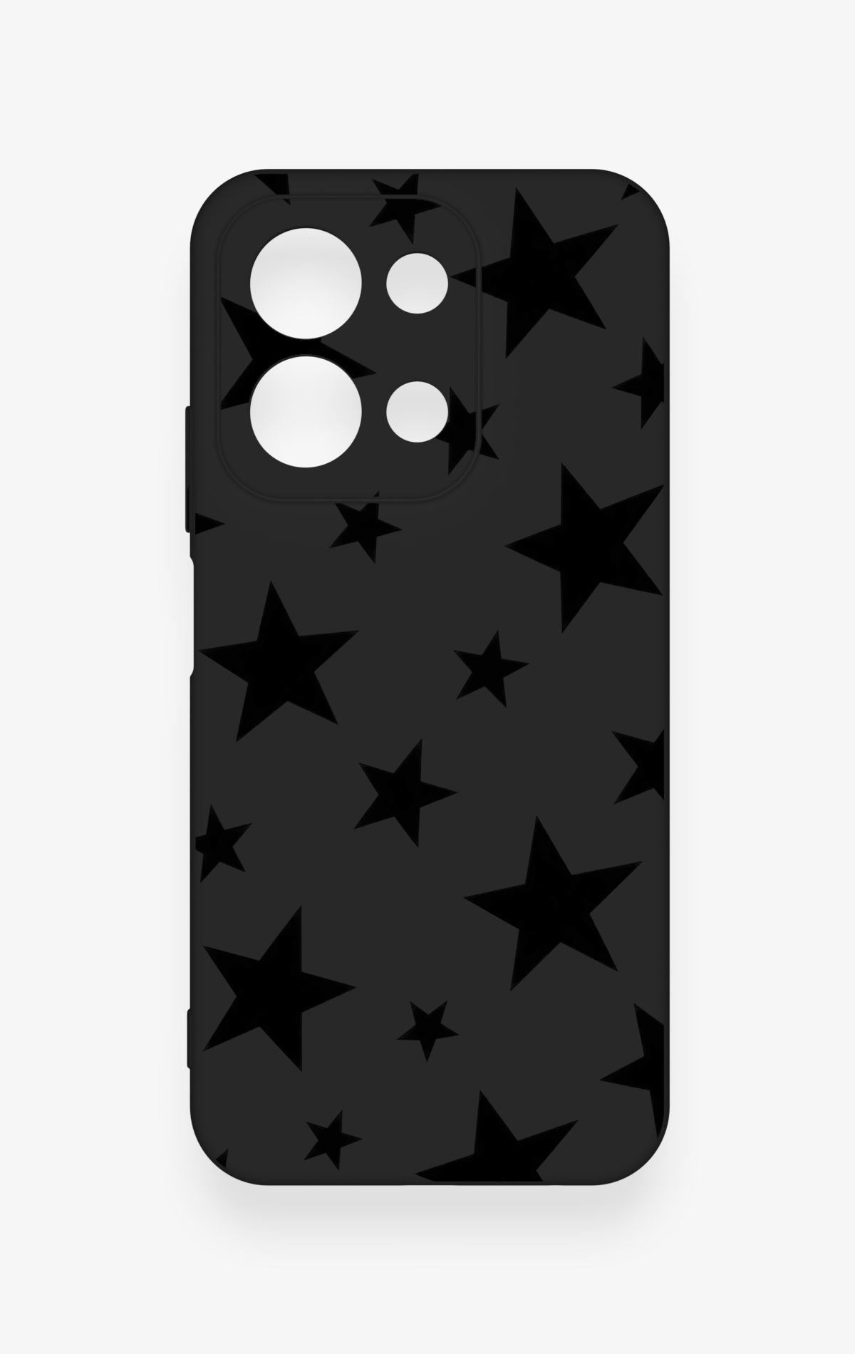 Redmi 15C 4G Uyumlu Siyah Star Desenli Silikon Kılıf