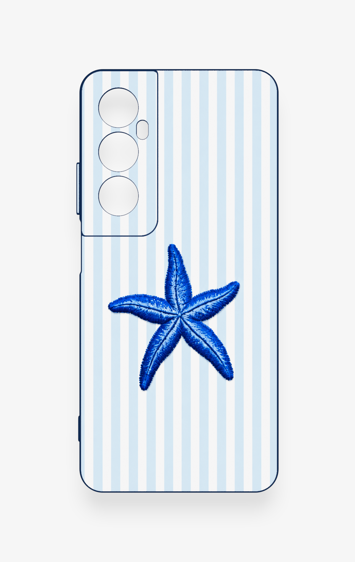Realme C65 Uyumlu Mavi Deniz Yıldızı Desenli Silikon Kılıf