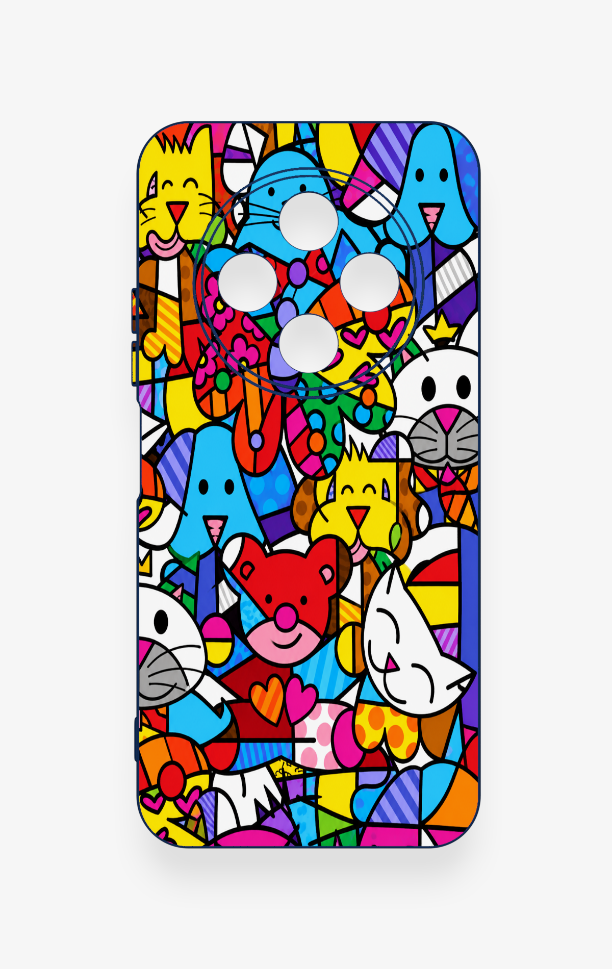 Tecno Spark 30C Uyumlu Britto Garden Desenli Silikon Kılıf