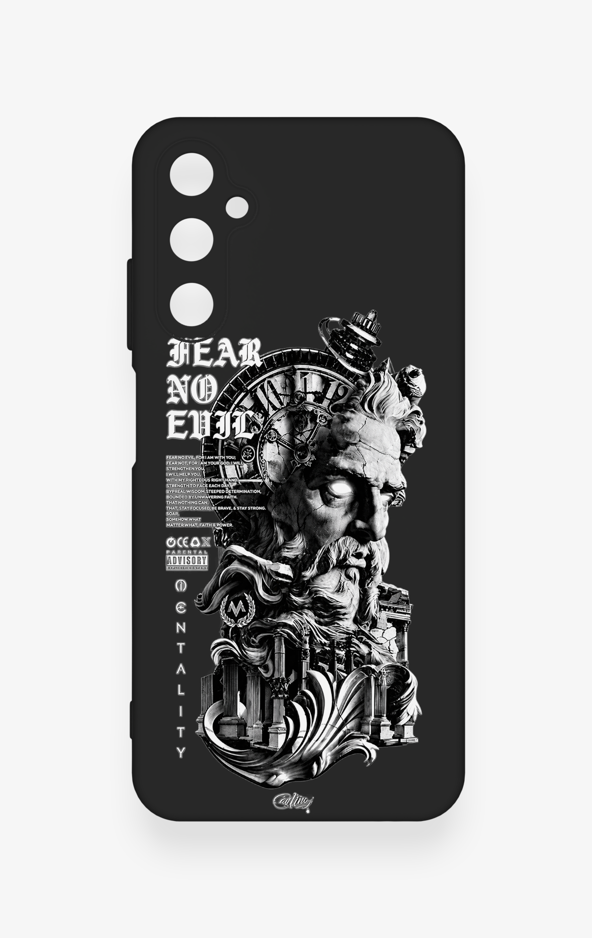 Samsung A05s Uyumlu Fear No Evil Desenli Silikon Kılıf