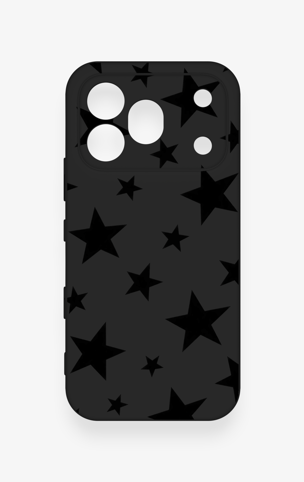 Honor 600 Pro Uyumlu Siyah Star Desenli Silikon Kılıf